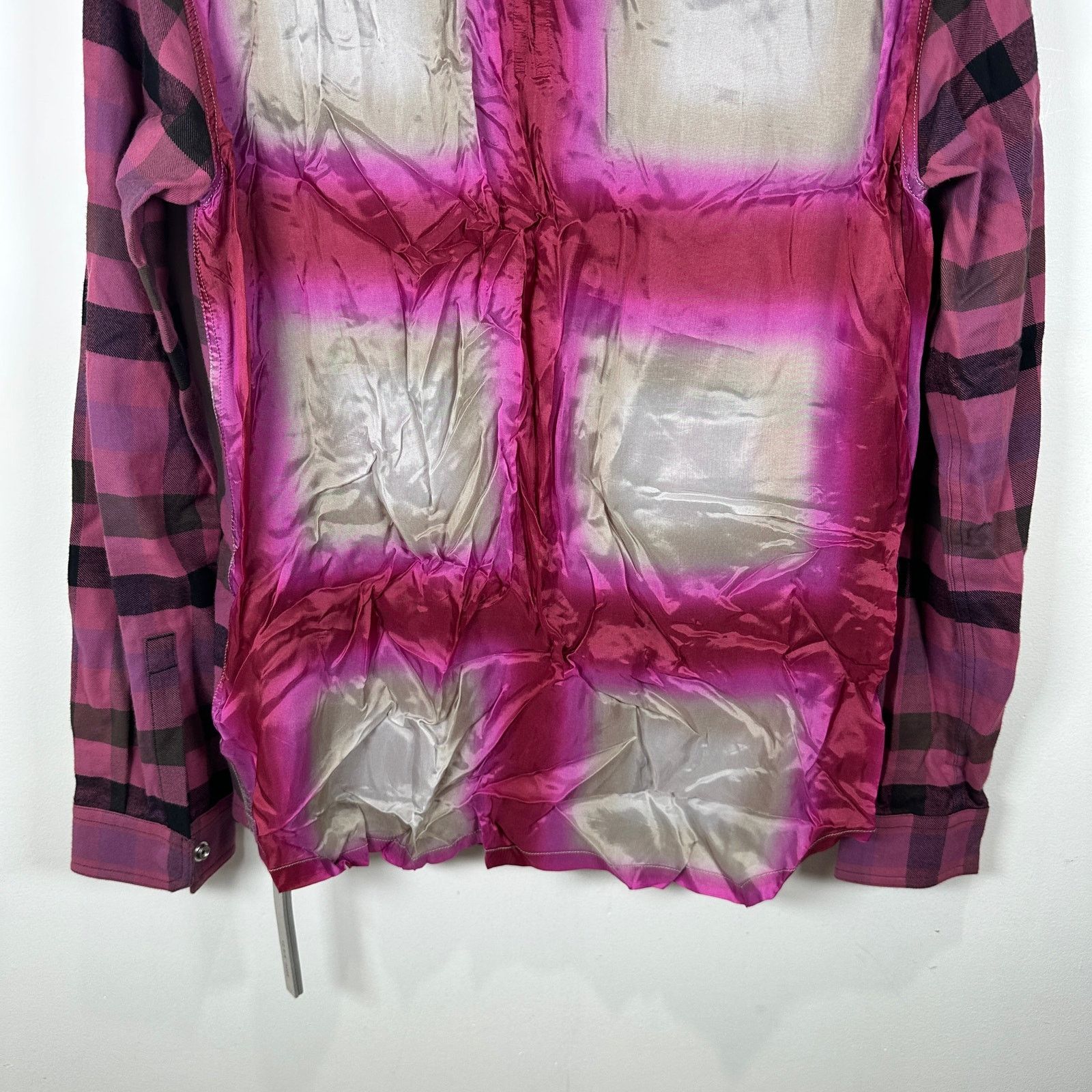 Rick Owens Rick Owens Hot Pink / Fuchsia Plaid Flannel Size 48 Size US M / EU 48-50 / 2 - 6 Thumbnail