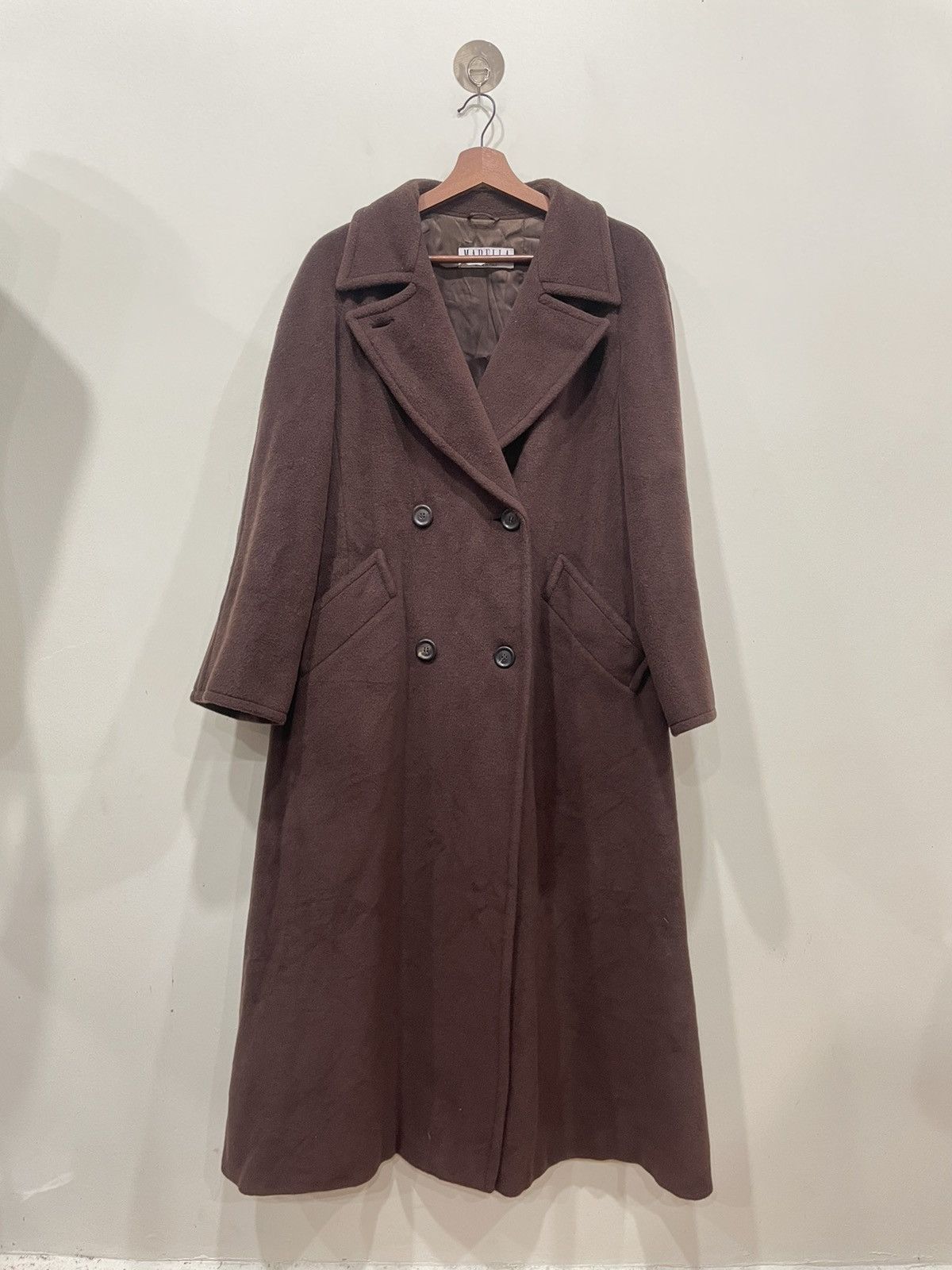 image of Italian Designers x Marella Long Coat in Brown, Women's (Size Medium)