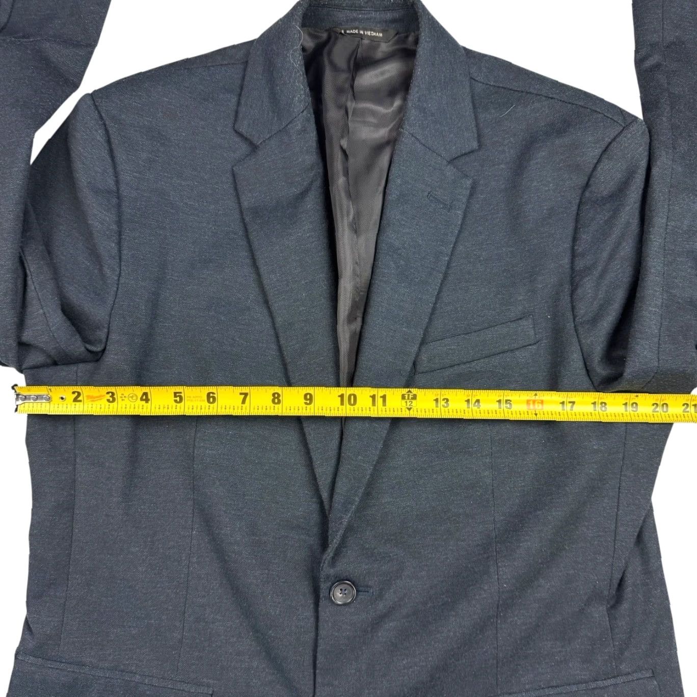 Banana Republic Banana Republic Blazer Jacket Gray 42R Men’s Polyester Blend 2-Button / Single-Breasted / Notch Lapel / Regular Fit Size 42R - 7 Thumbnail