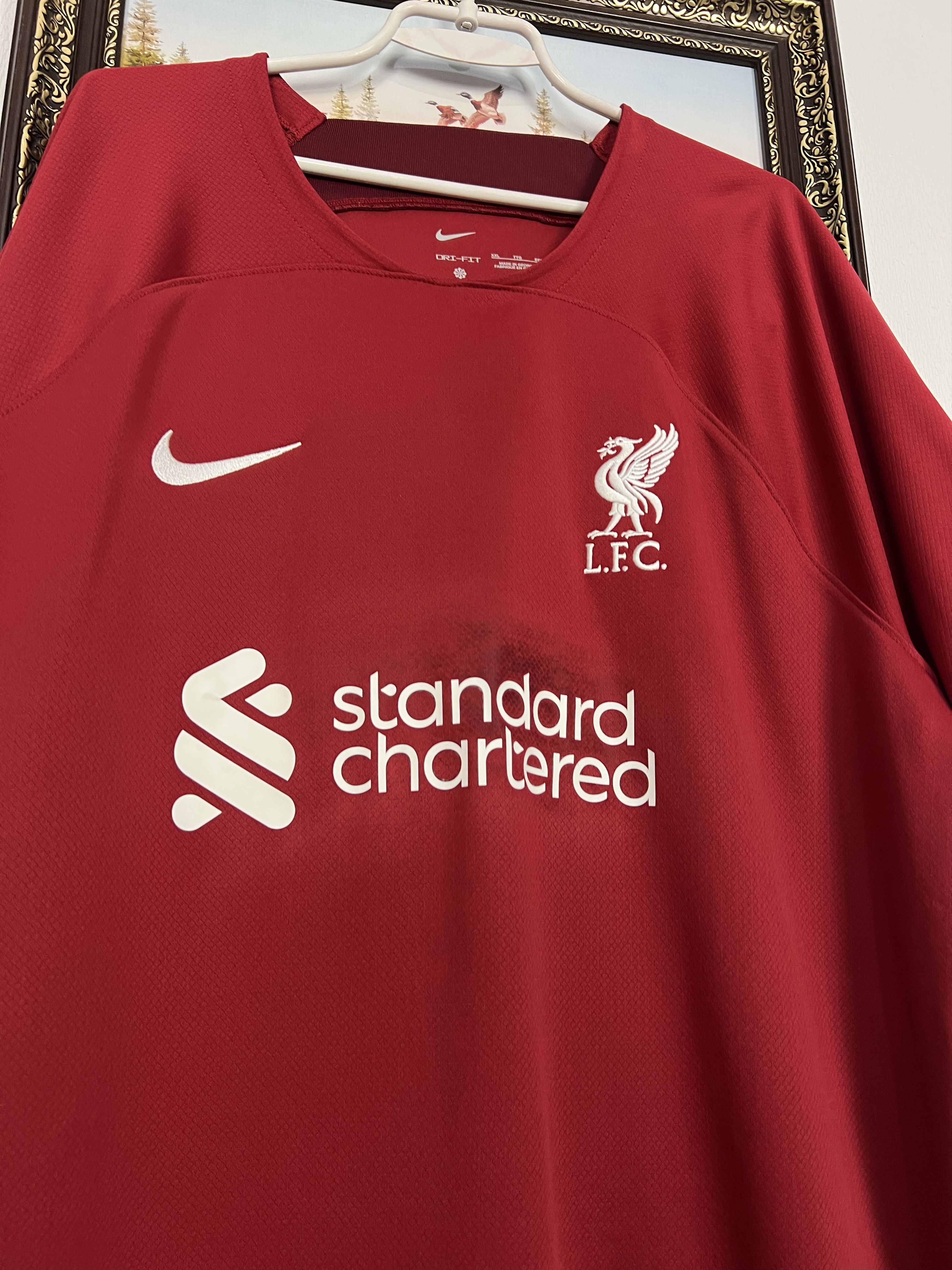 Nike Liverpool Home football shirt 2022 Soccer Nike Jersey Trikot Size US XXL / EU 58 / 5 - 3 Thumbnail