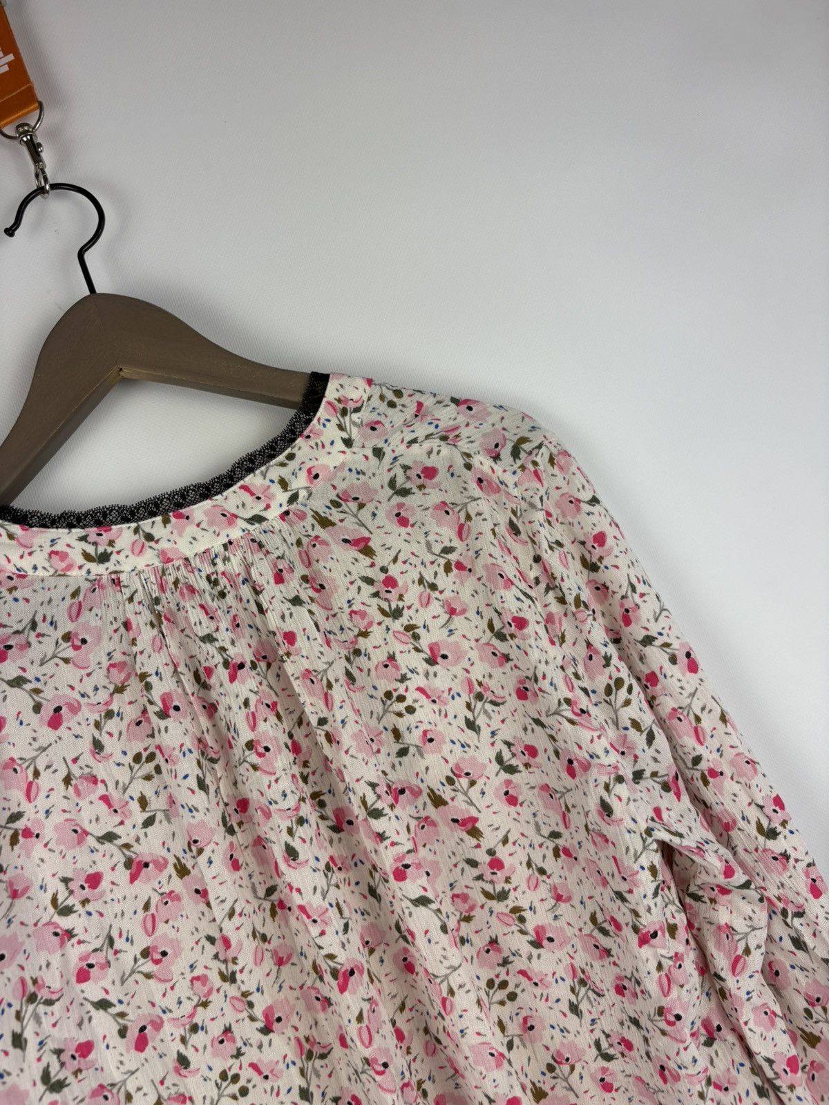Zadig & Voltaire Zadig & Voltaire Blouse Women's Floral Print Trimmed Blouse Size S / US 4 / IT 40 - 16 Thumbnail
