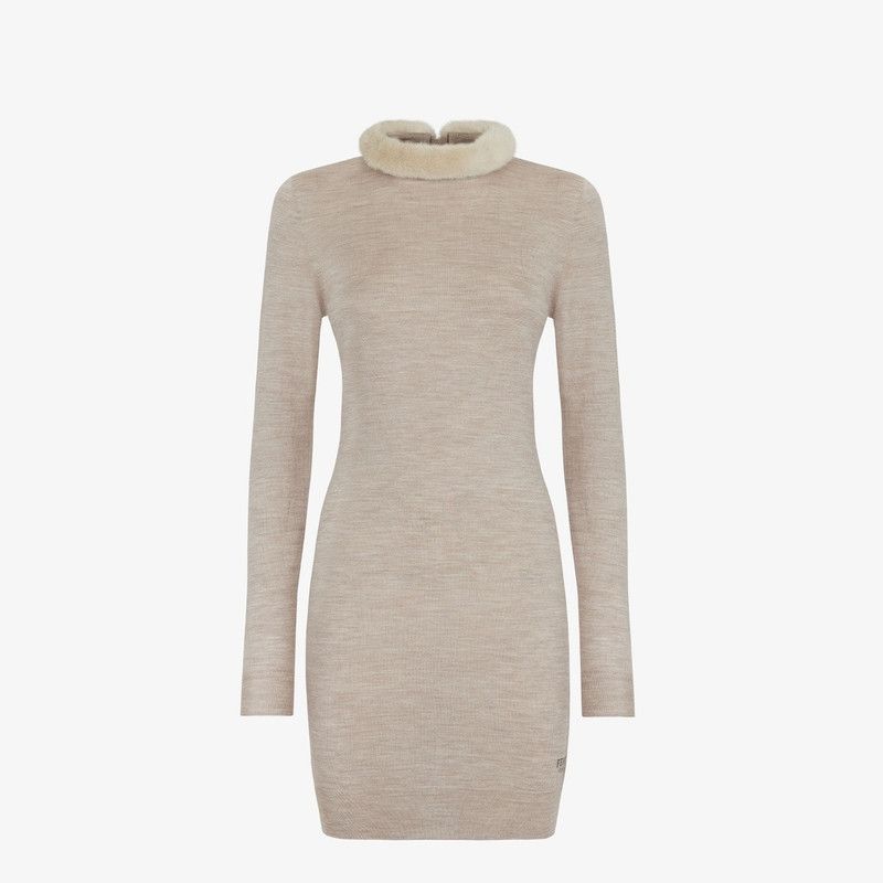 Fendi o1s1wg110326 Dress in Beige Size XL / US 12-14 / IT 48-50 - 1 Thumbnail