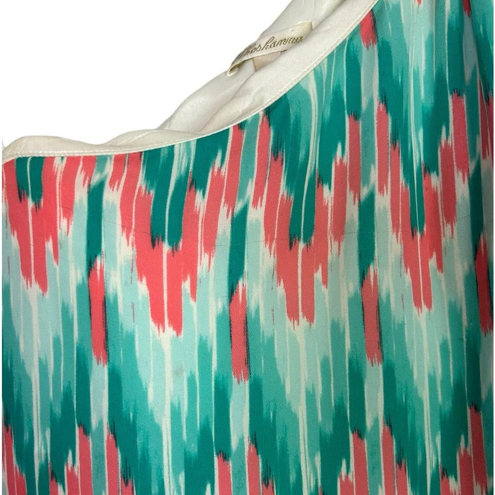Designer Shoshanna l Silk Abstract One Shoulder Shift Dress 4 Size S / US 4 / IT 40 - 3 Thumbnail