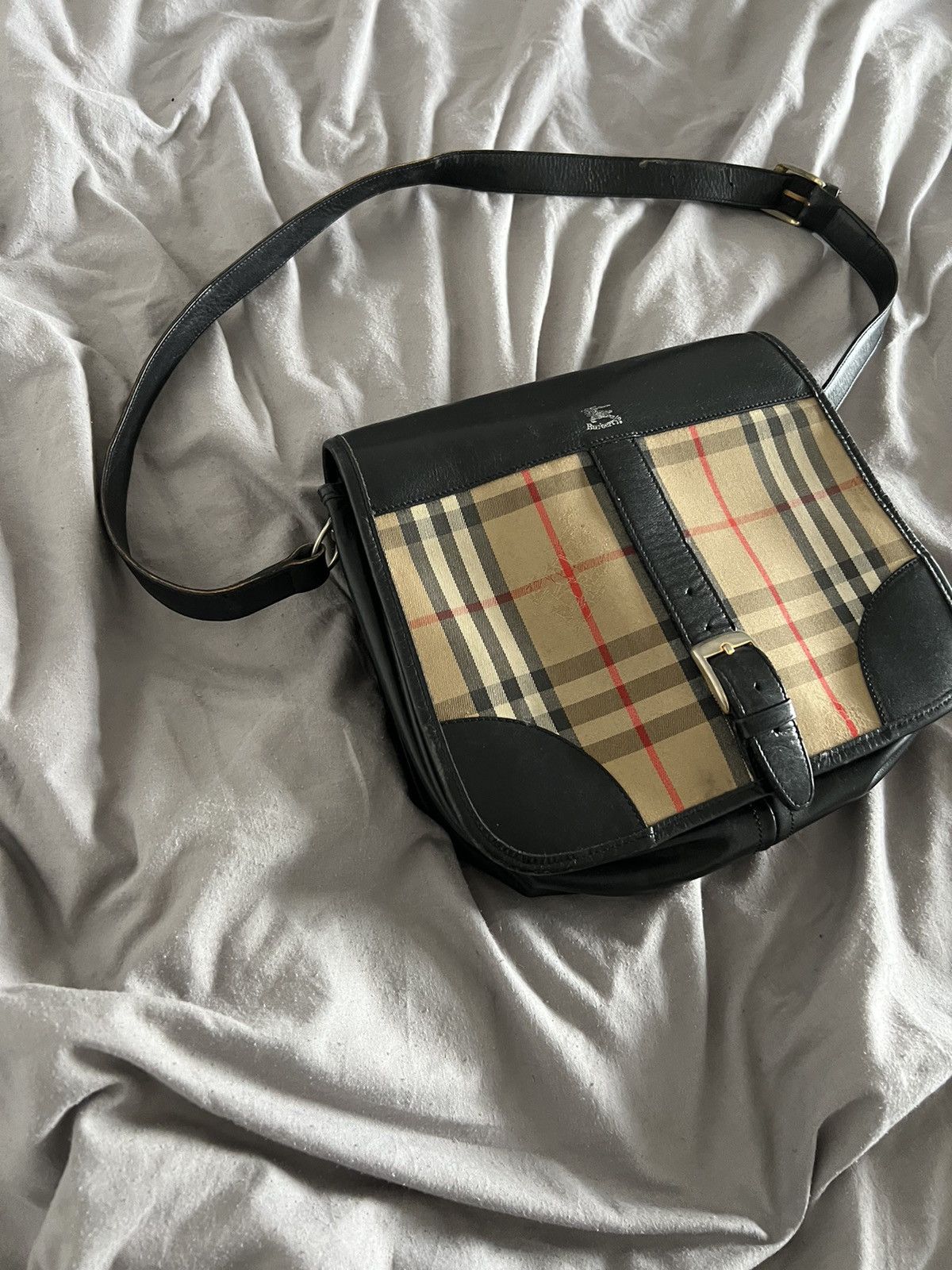 Burberry × Designer × Vintage Burberry Bag Vintage Nova Check London Y2k Size ONE SIZE - 5 Thumbnail
