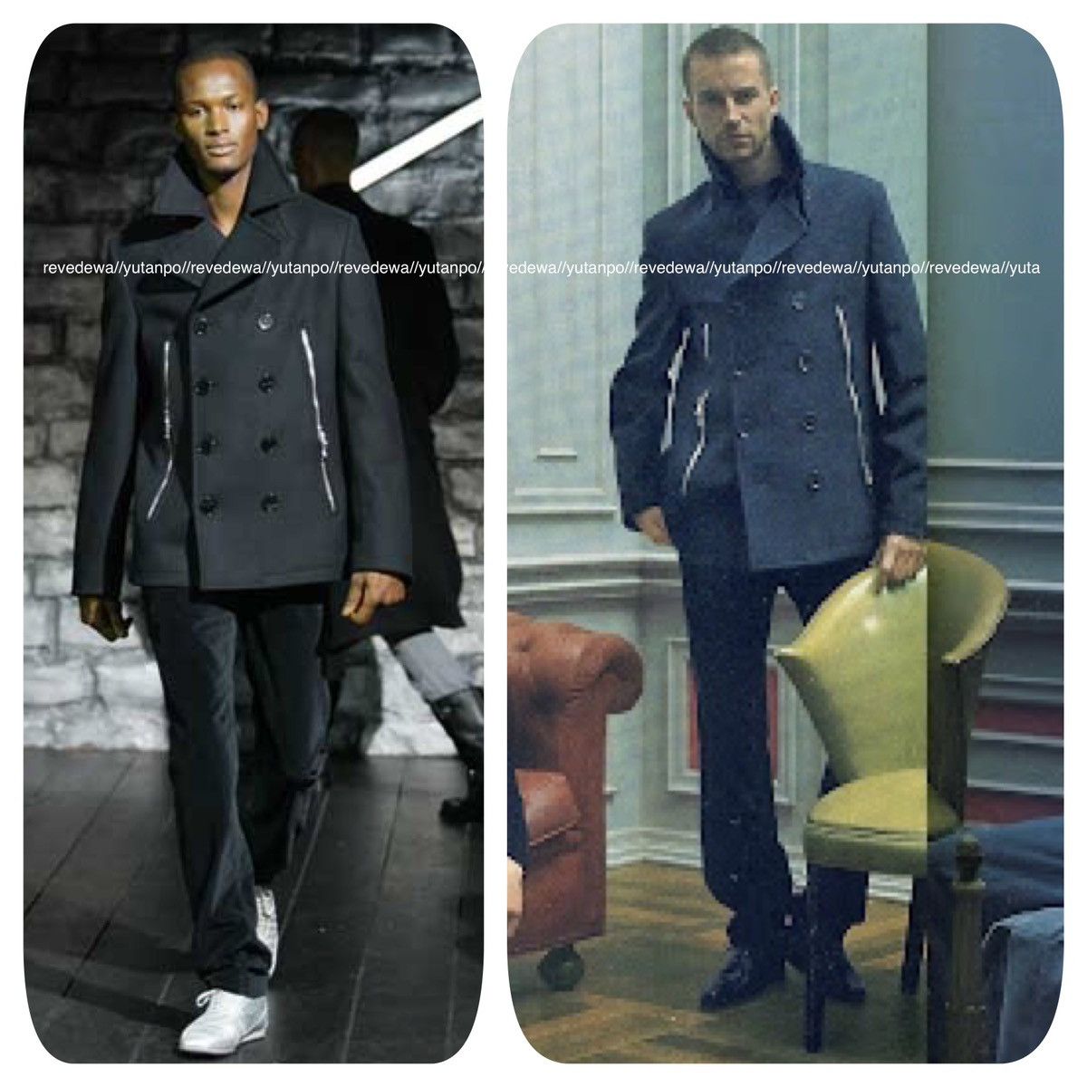 Dolce & Gabbana Dolce & Gabbana runway W-ZIP Melton peacoat black 46 Size US S / EU 44-46 / 1 - 11 Thumbnail