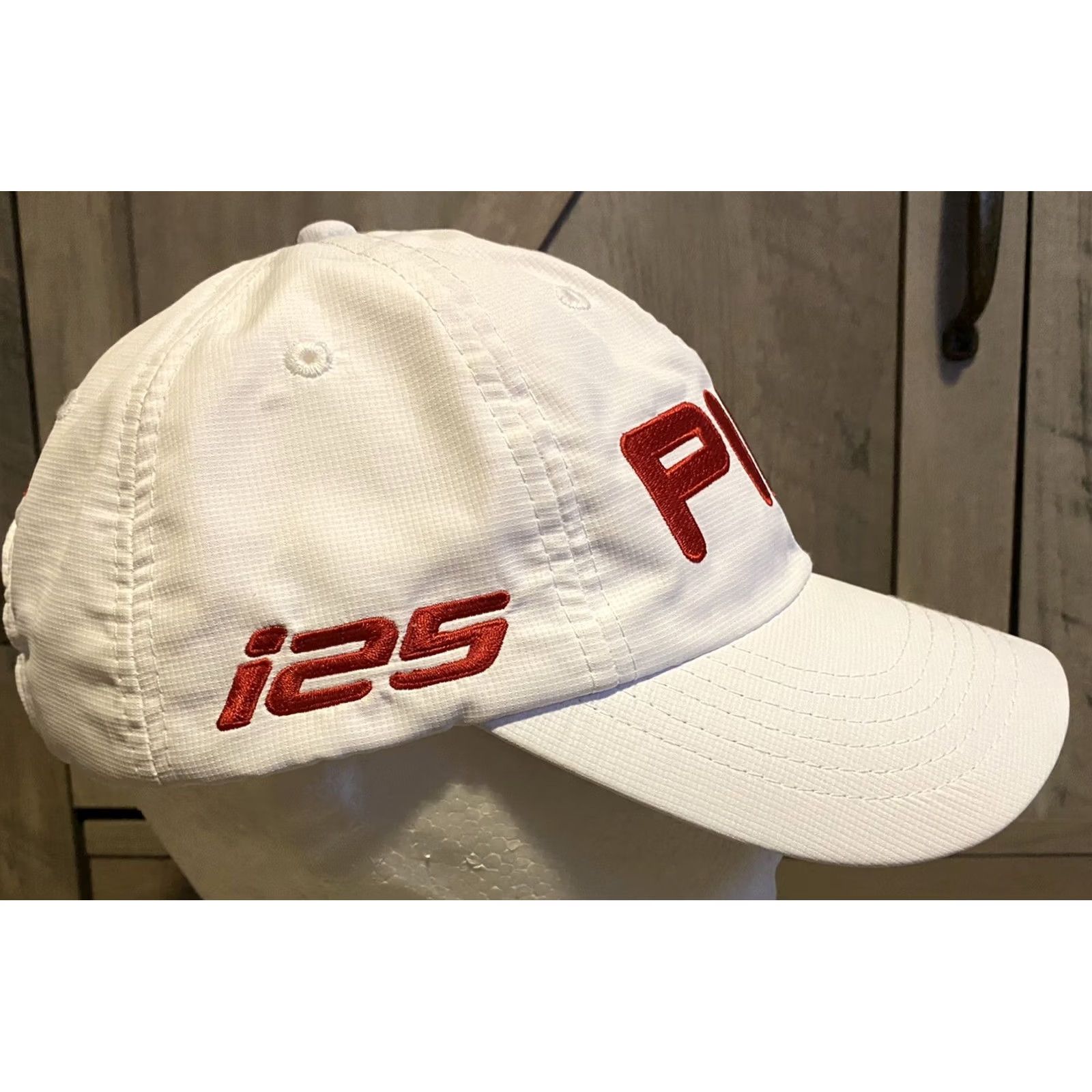 Logo 7 Ping i25 G25 Logo Red White Golf Adjustable Strap Back Hat Ball Cap Mens Adjustable Multicolor Baseball Cap Logo Size ONE SIZE - 5 Thumbnail