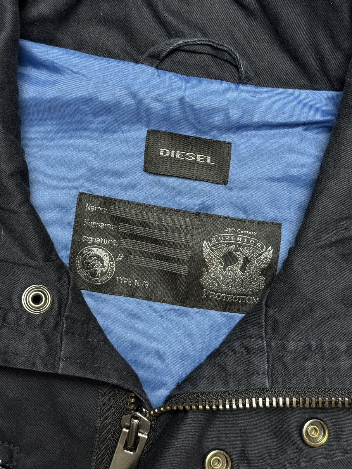 Diesel Rare Vintage Diesel Cotton Jacket Logo Black y2k 90s Size US M / EU 48-50 / 2 - 9 Thumbnail