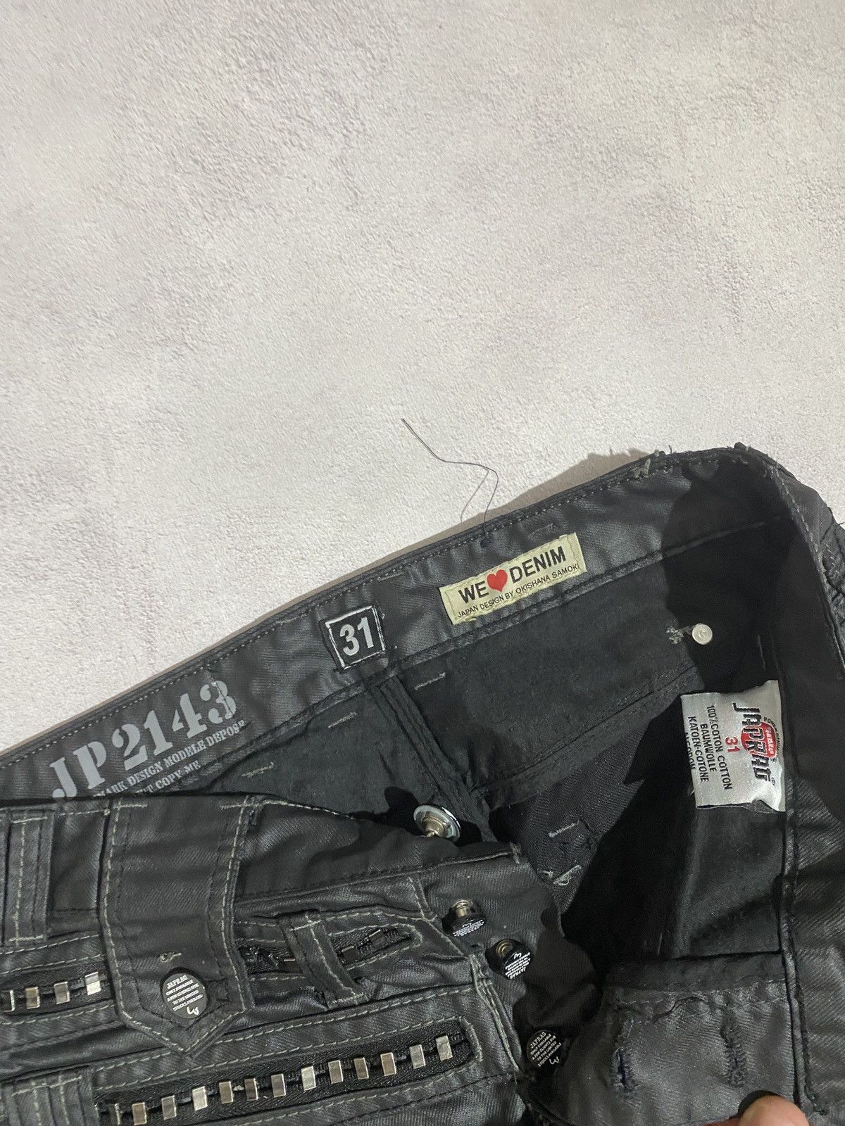 Japanese Brand Japrag Denim By Okishana Samoko Japanese Designer Vintage Size US 31 - 5 Thumbnail