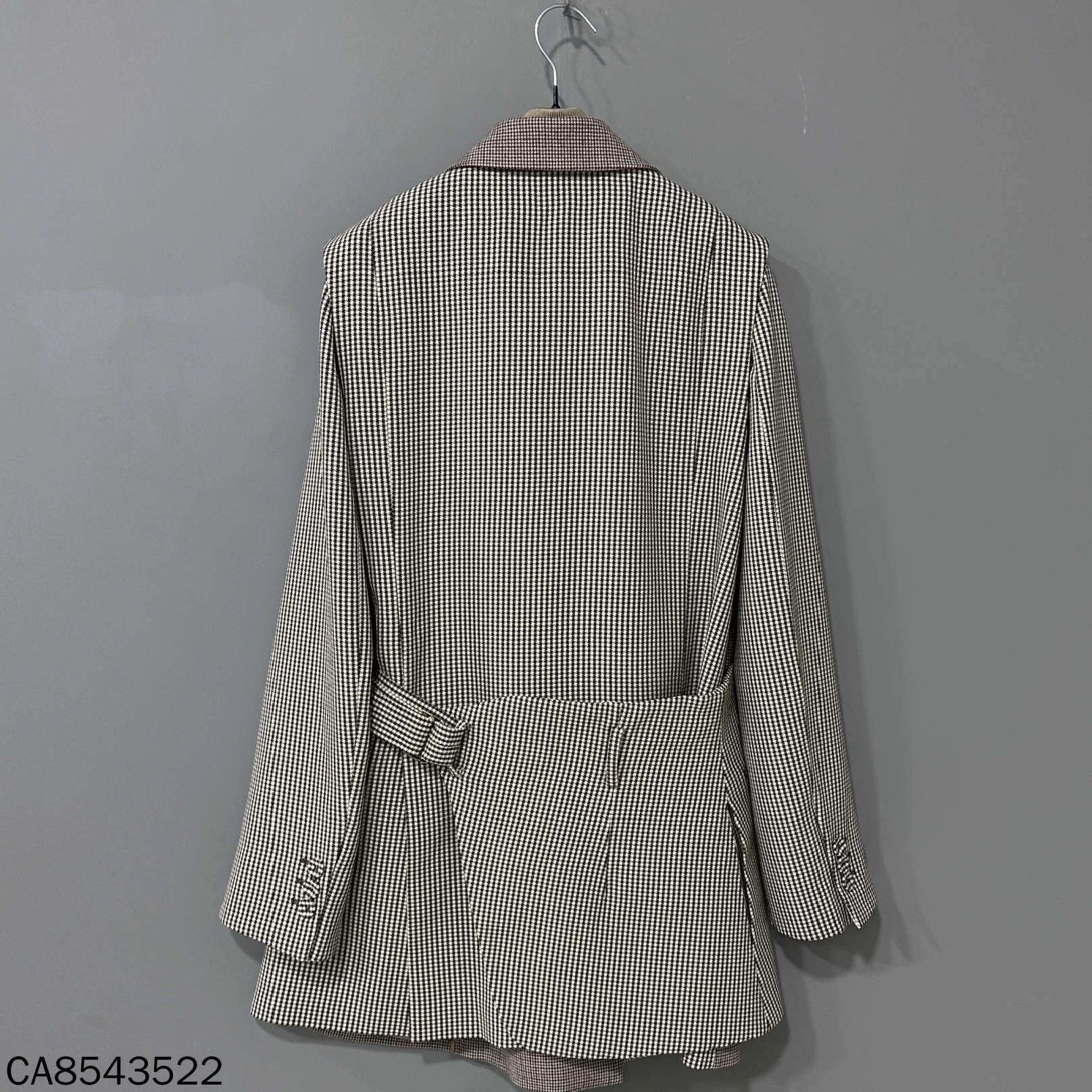 Fendi FENDI FW22 Plaid Removable Belt Layered Jacket 40 Size XL / US 12-14 / IT 48-50 - 3 Thumbnail