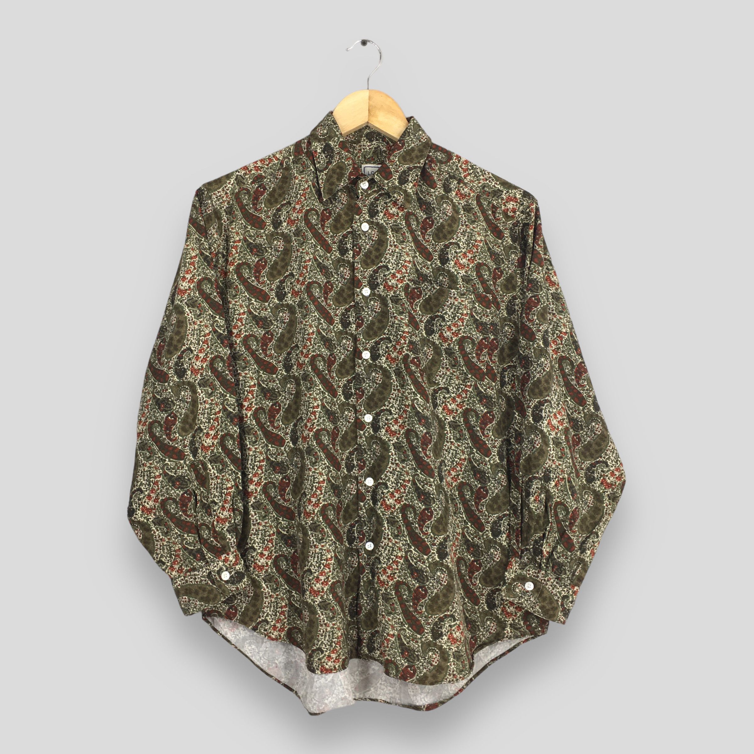 Japanese Brand × Retrofit Vintage 80's Paisley Floral Shirt Casual Medium Size US M / EU 48-50 / 2 - 1 Thumbnail
