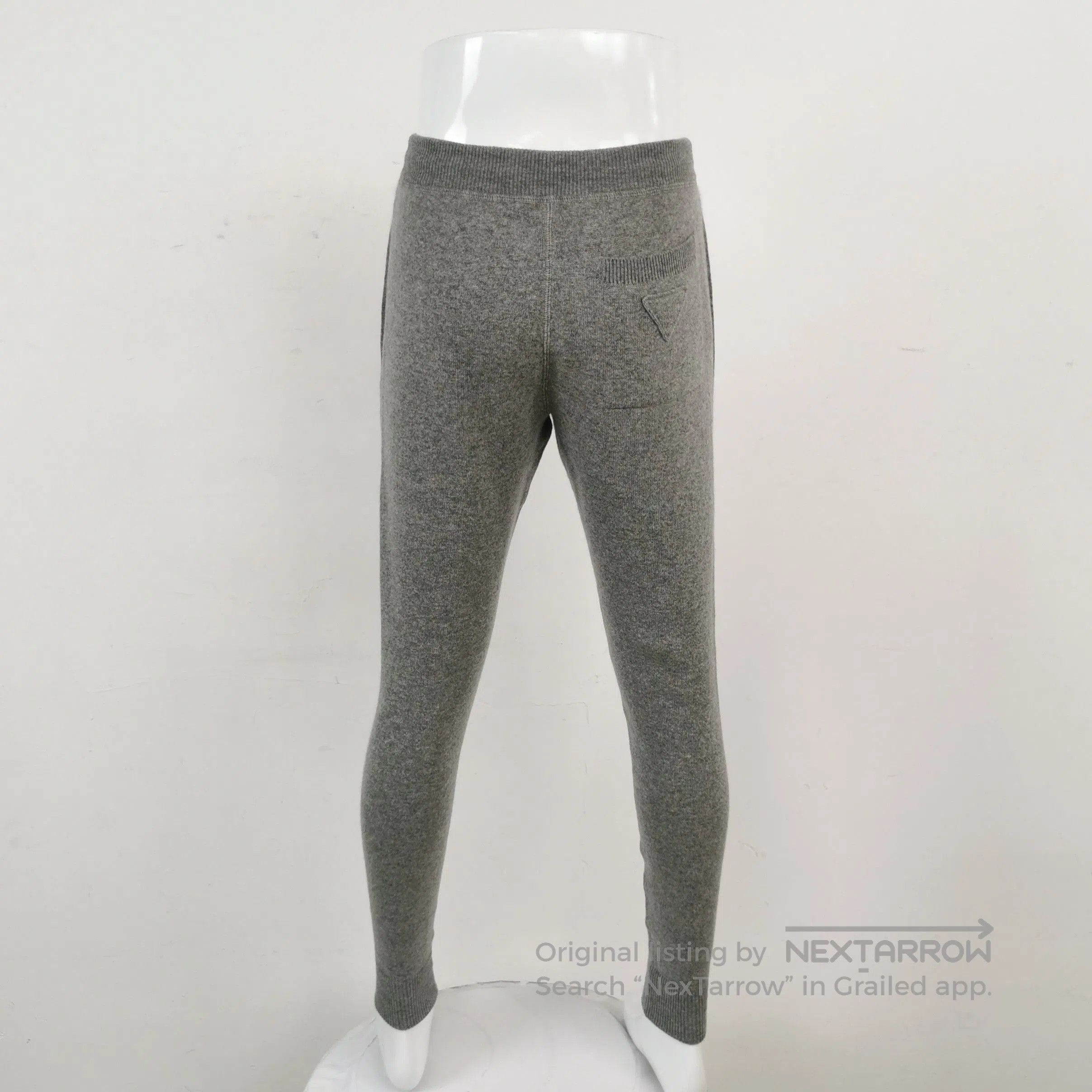 Prada Cashmere Blend Gray Long Pants .