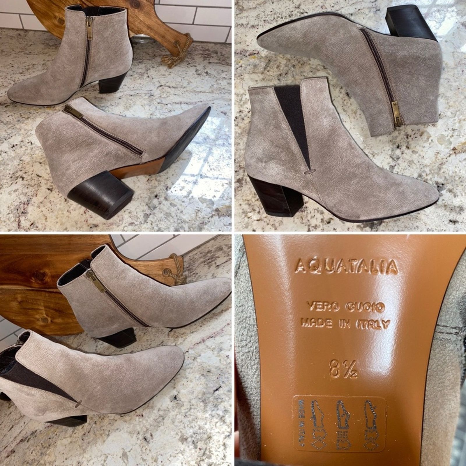 Aquatalia Aquatalia $398 Faylynn Weatherproof Suede Bootie | 8.5 EUC Size US 8.5 / IT 38.5 - 1 Thumbnail
