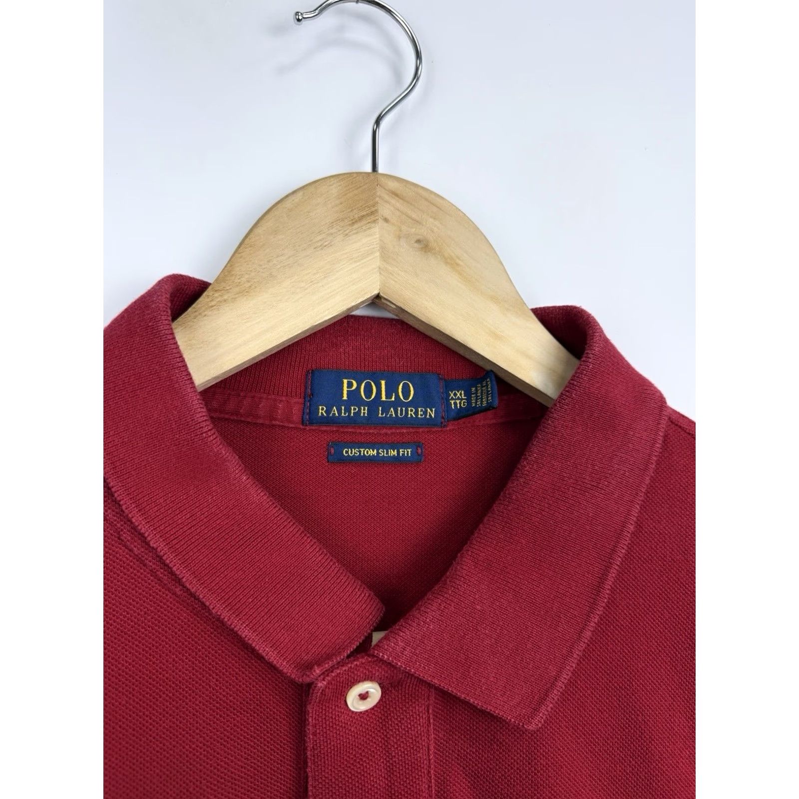 Ralph Lauren Polo Ralph Lauren Rugby Slim Fit Polo T-Shirt XXL Red Mens Polo Shirt Rugby Slim Fit Rare Color Red 90s/90s? Size US XXL / EU 58 / 5 - 5 Thumbnail
