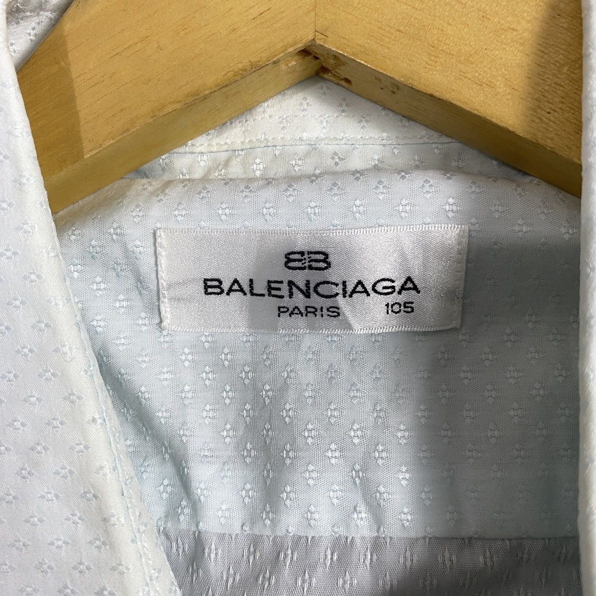Balenciaga Vintage Balenciaga Jacquard Shirt Size US L / EU 52-54 / 3 - 5 Thumbnail