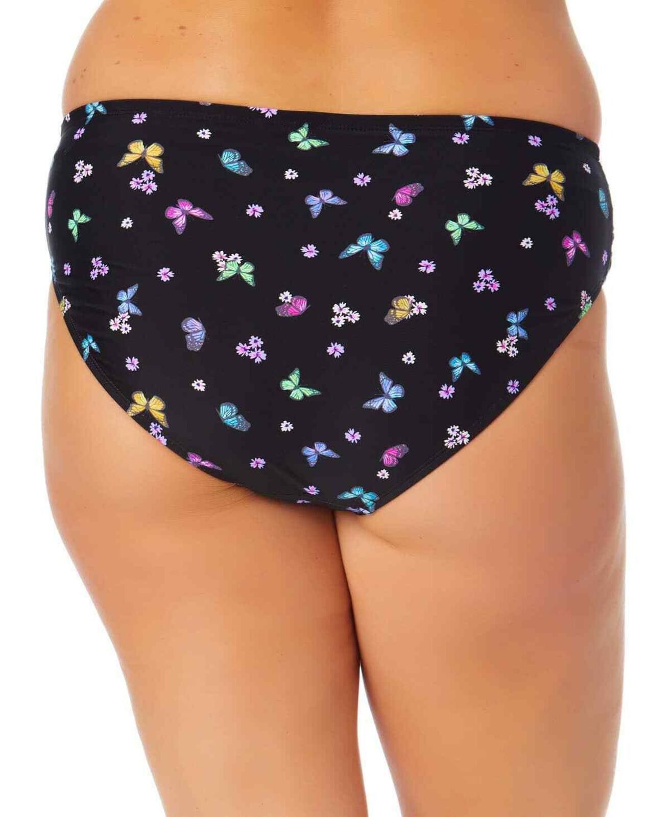 Other California Waves Plus Size Butterfly-Print Bikini Bottoms Size ONE SIZE - 2 Thumbnail