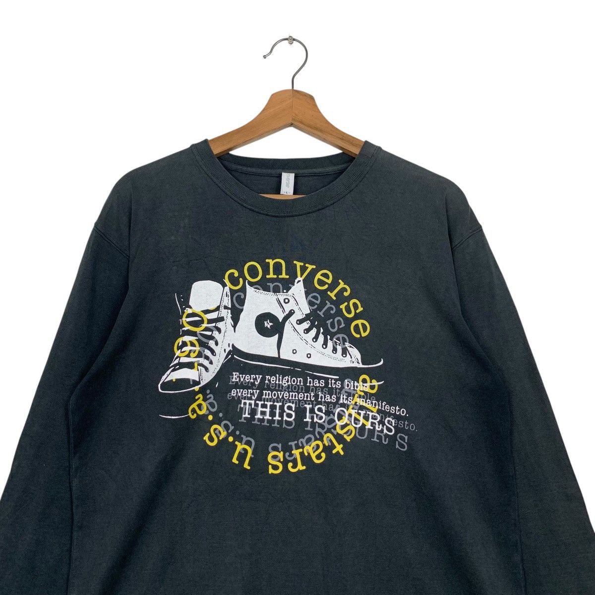 Converse CONVERSE Big Logo Graphic Long Sleeve Tees #2849-C128 Size US L / EU 52-54 / 3 - 2 Thumbnail