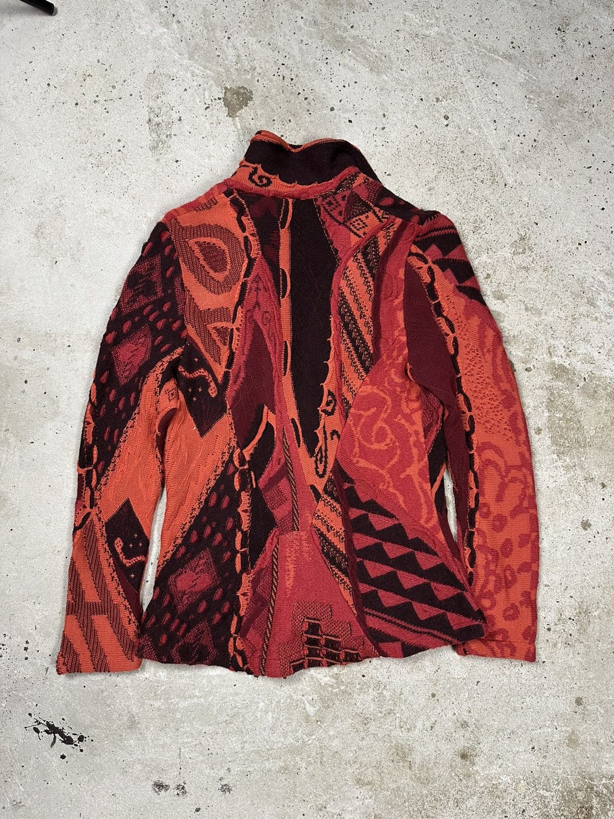 Coogi × Vintage Vintage Y2K Coogi Style Wool Viscose Knit Cardigan Sweater Size US XS / EU 42 / 0 - 2 Thumbnail