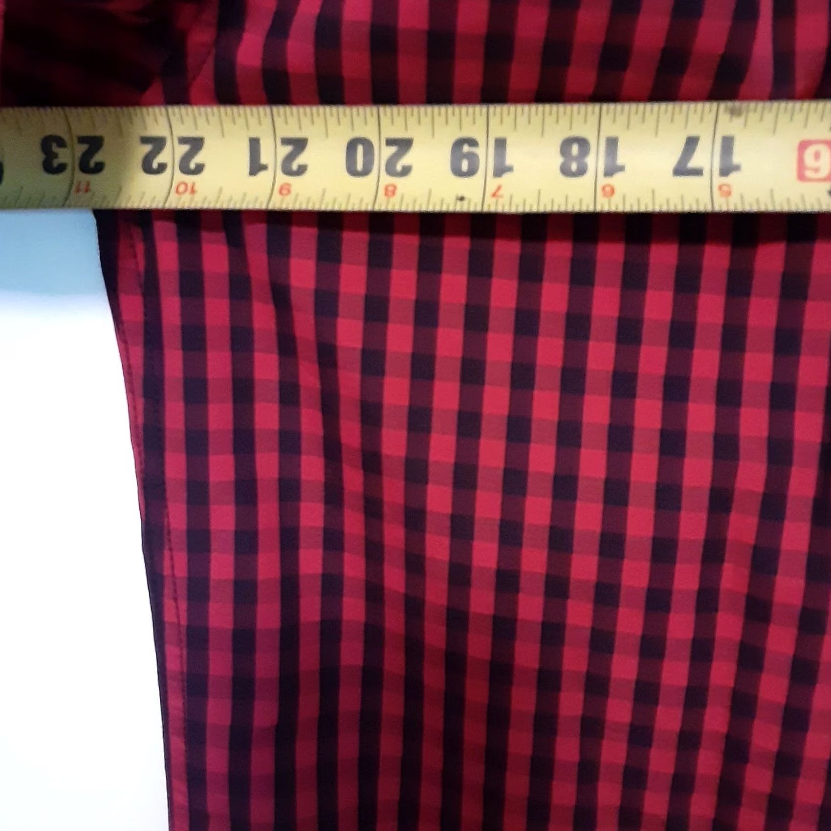 Weatherproof Weatherproof Shirt Mens M Red Plaid Short Sleeve Button-Down Stretch Washable Cotton Blend Casual Workwear Travel Modern" Size US M / EU 48-50 / 2 - 7 Thumbnail