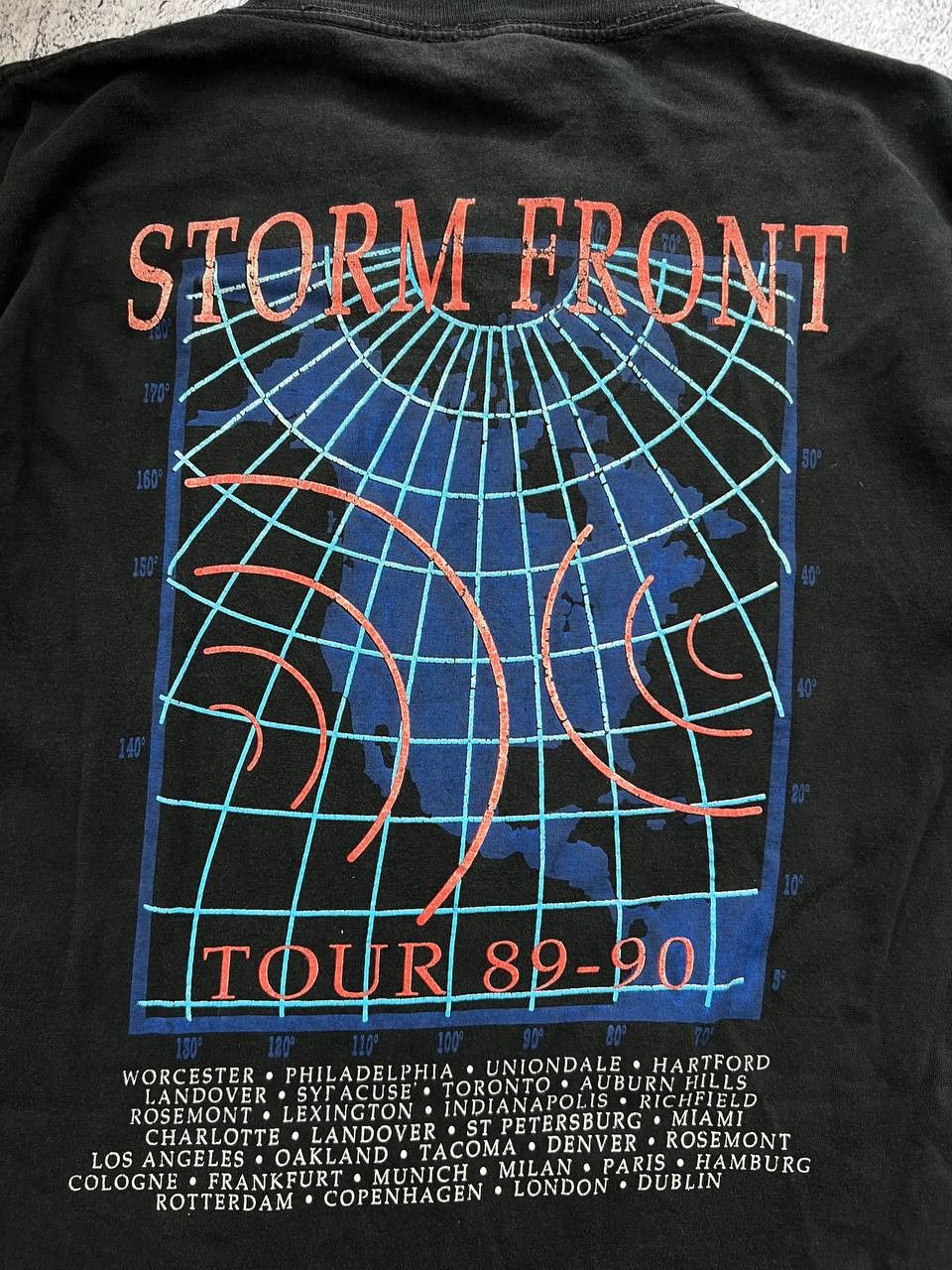 Band Tees × Vintage Vintage 1989/1990 Billy Joel Storm Front Album Cover Tshirt Size US L / EU 52-54 / 3 - 8 Thumbnail
