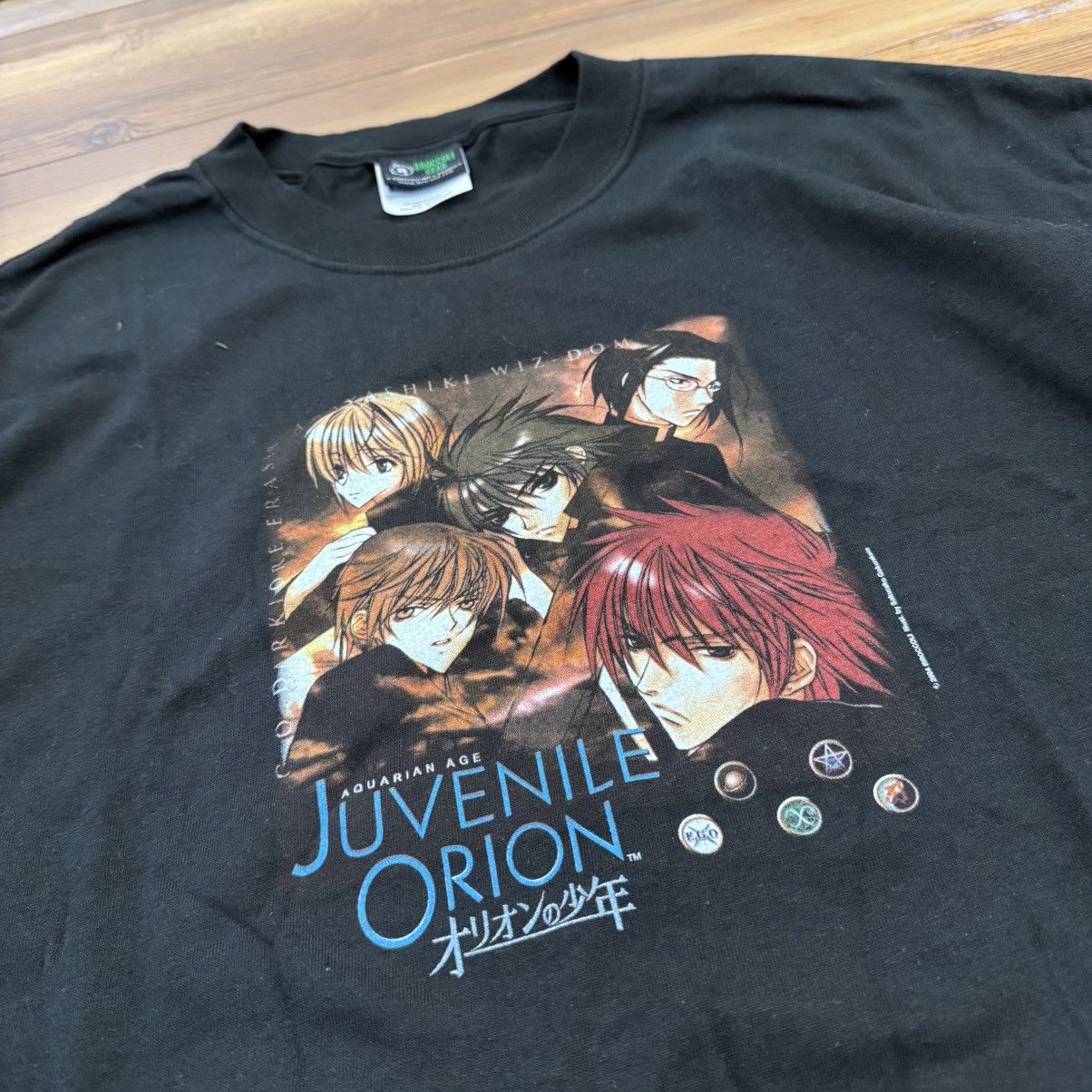 Other Vintage Black Juvenile Orion Aquarian Age 2004 Anime Shirt Size US XL / EU 56 / 4 - 2 Thumbnail