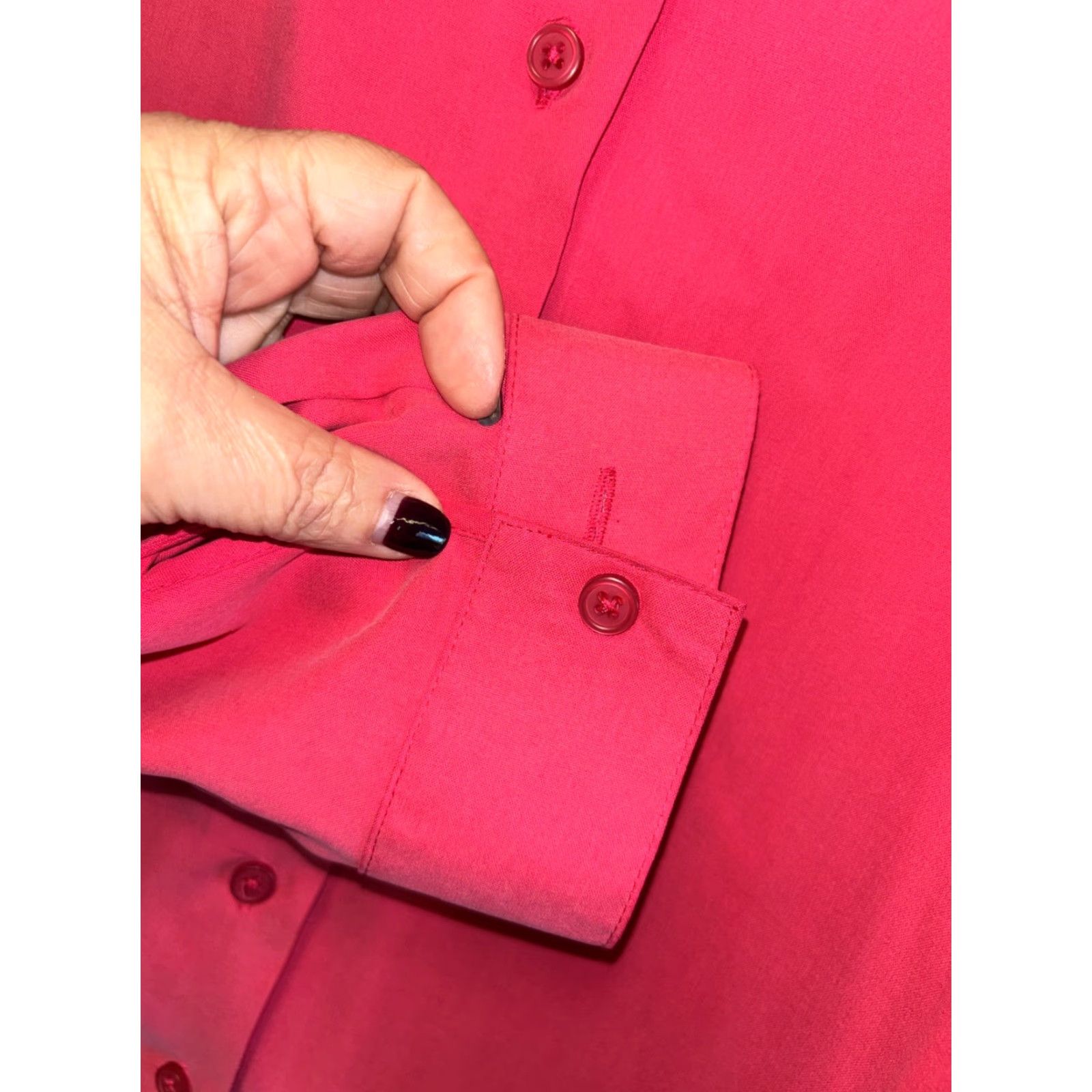 Pinko WinterSilks Women Silk Button Up Blouse XXL Pink Long Sleeve Collar Size XXL / US 16-18 / IT 52-54 - 5 Thumbnail