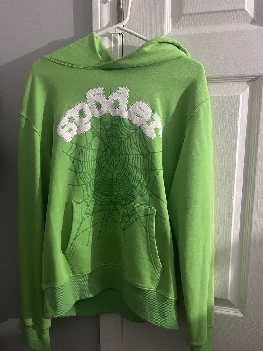 Designer Green sp5der rhinestone hoodie Size US M / EU 48-50 / 2 - 1 Preview