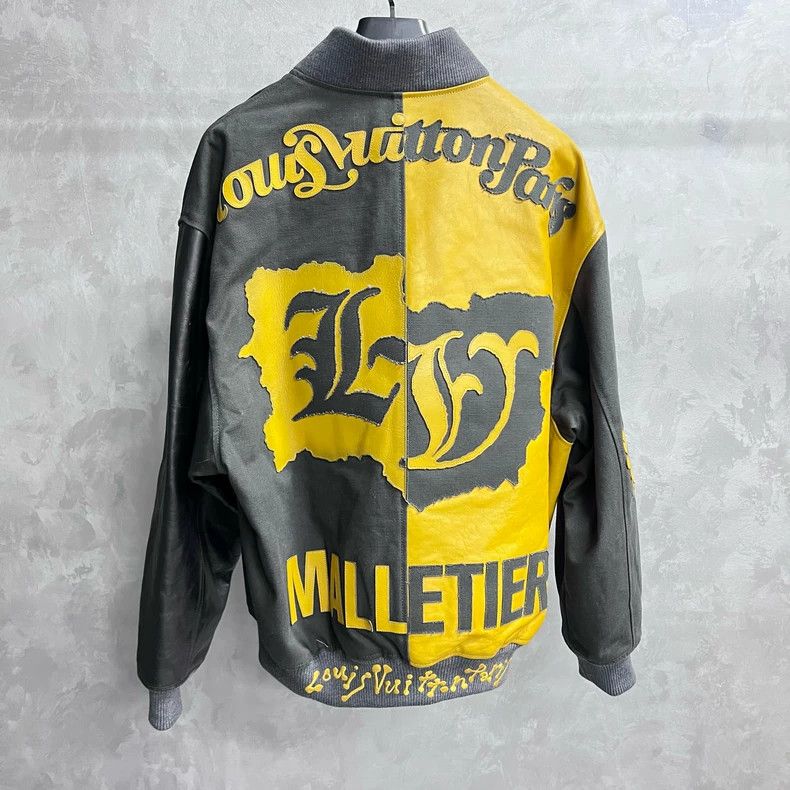 Louis Vuitton Louis Vuitton Black contrast monogrammed zip-up bomber jac Size US L / EU 52-54 / 3 - 6 Thumbnail