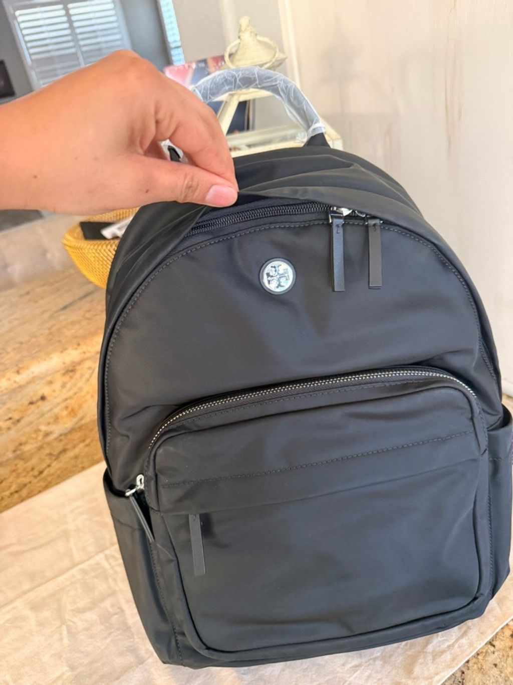 Tory Burch New Tory Burch Ella Black Nylon Backpack large Size ONE SIZE - 3 Thumbnail
