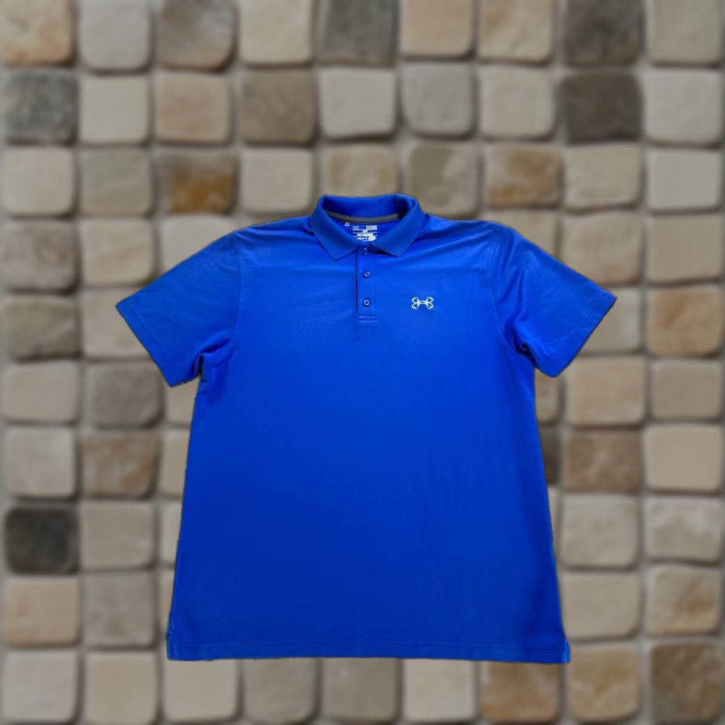 Under Armour Under Armour Polo Shirt Mens XL Blue HeatGear Polo Shirt Mens XL Blue HeatGear Size US XL / EU 56 / 4 - 1 Thumbnail