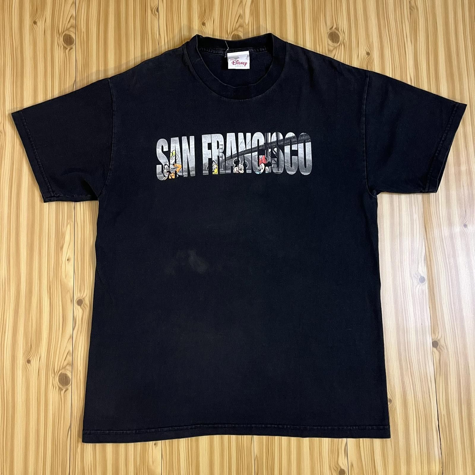 Disney VTG 00s The Disney Store San Francisco BLK Graphic Tee Size US M / EU 48-50 / 2 - 1 Thumbnail