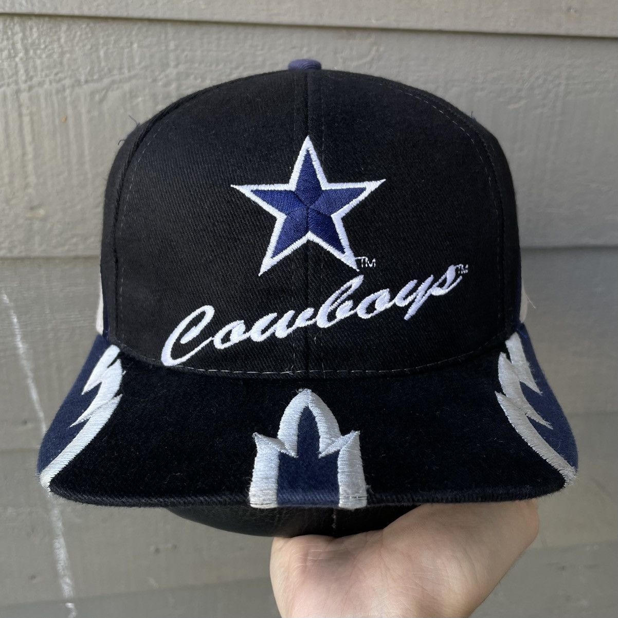 Drew Pearson Vintage Dallas Cowboys Drew Pearson Flame Snapback Hat Black Size ONE SIZE - 1 Thumbnail