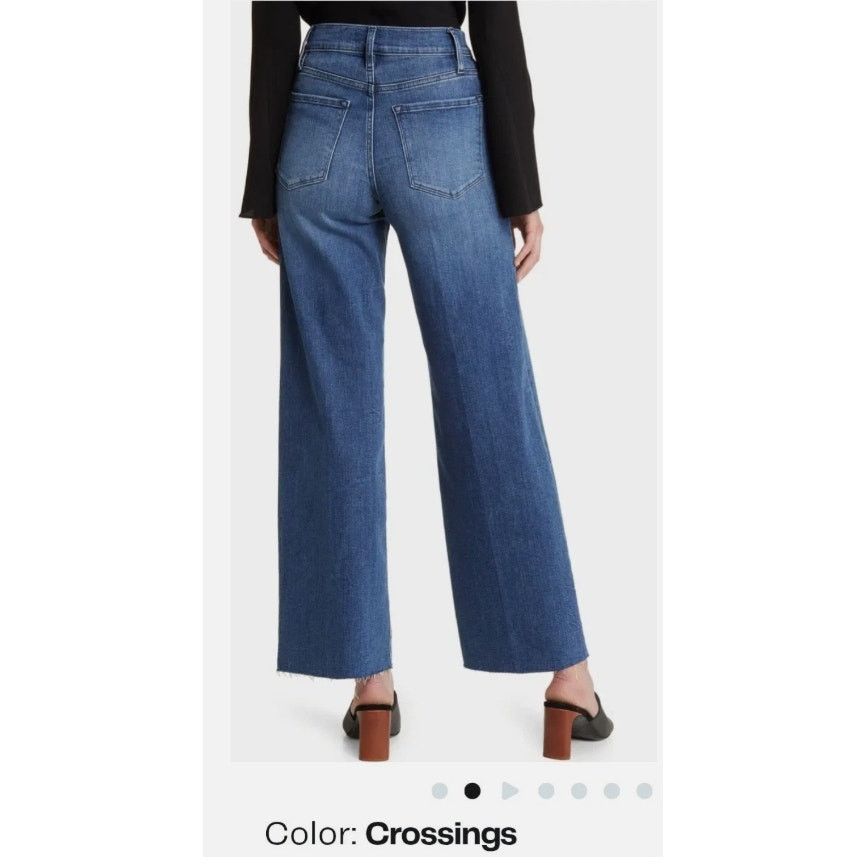 Frame FRAME Le Slim Palazzo Wide Leg High Rise Jeans Size 24 Size 24" / US 00 / IT 34 - 4 Thumbnail