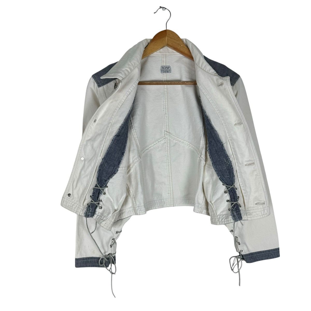 Japanese Brand ❄️SOAP USOP TOYA CROPPED DENIM JACKET Size US S / EU 44-46 / 1 - 12 Thumbnail