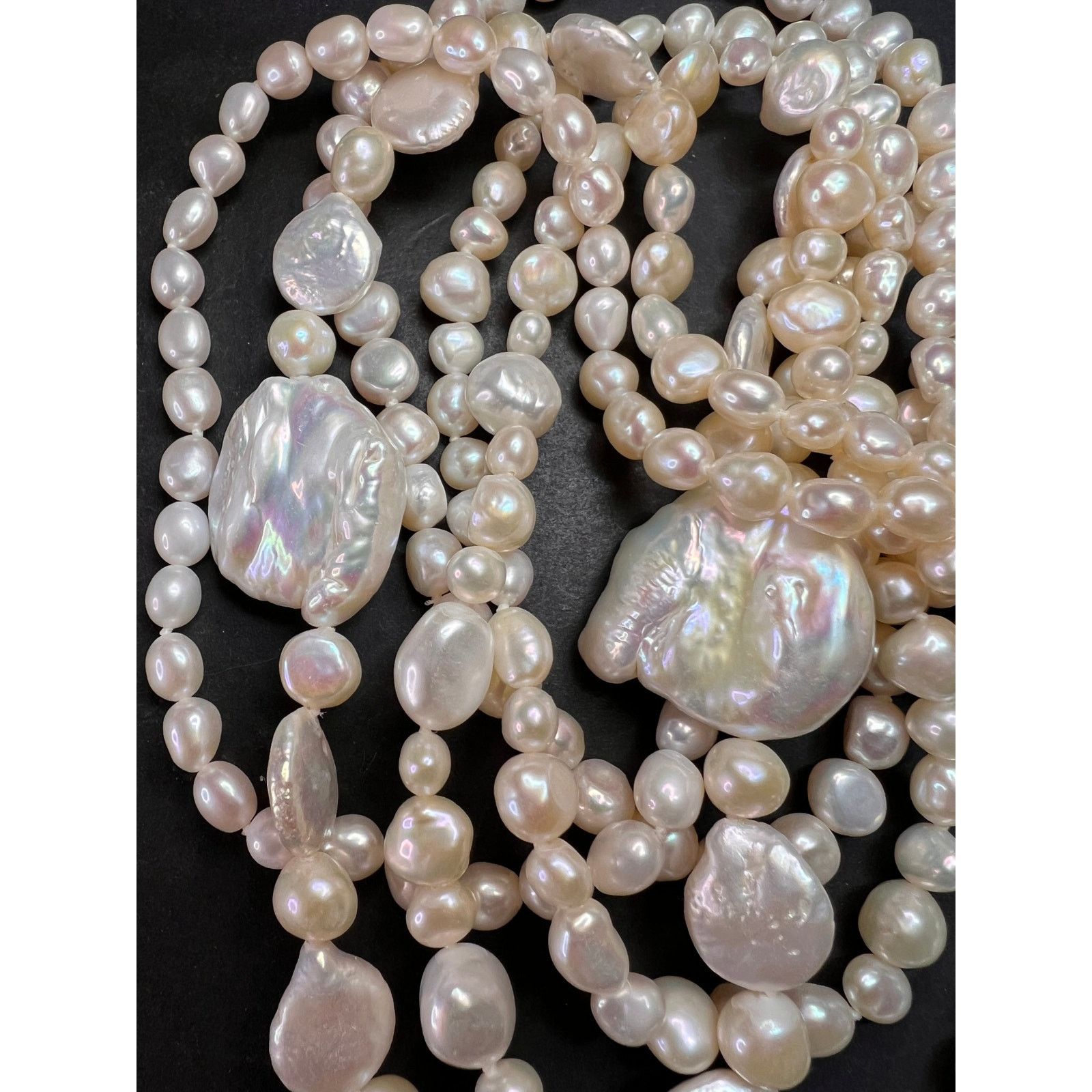 Other Lucas Lameth pearl 5 strand necklace with 925 silver clasp Size ONE SIZE - 10 Thumbnail