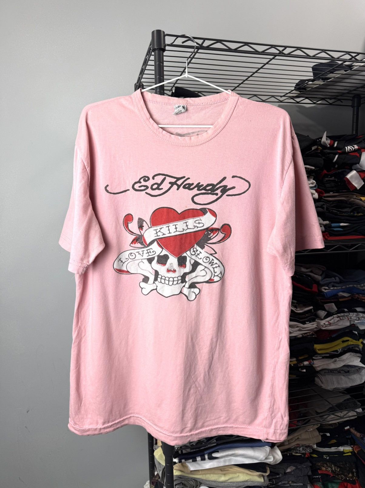 Ed Hardy Vintage Ed Hardy Skull Christian Audigier T Shirt Size US XL / EU 56 / 4 - 1 Thumbnail