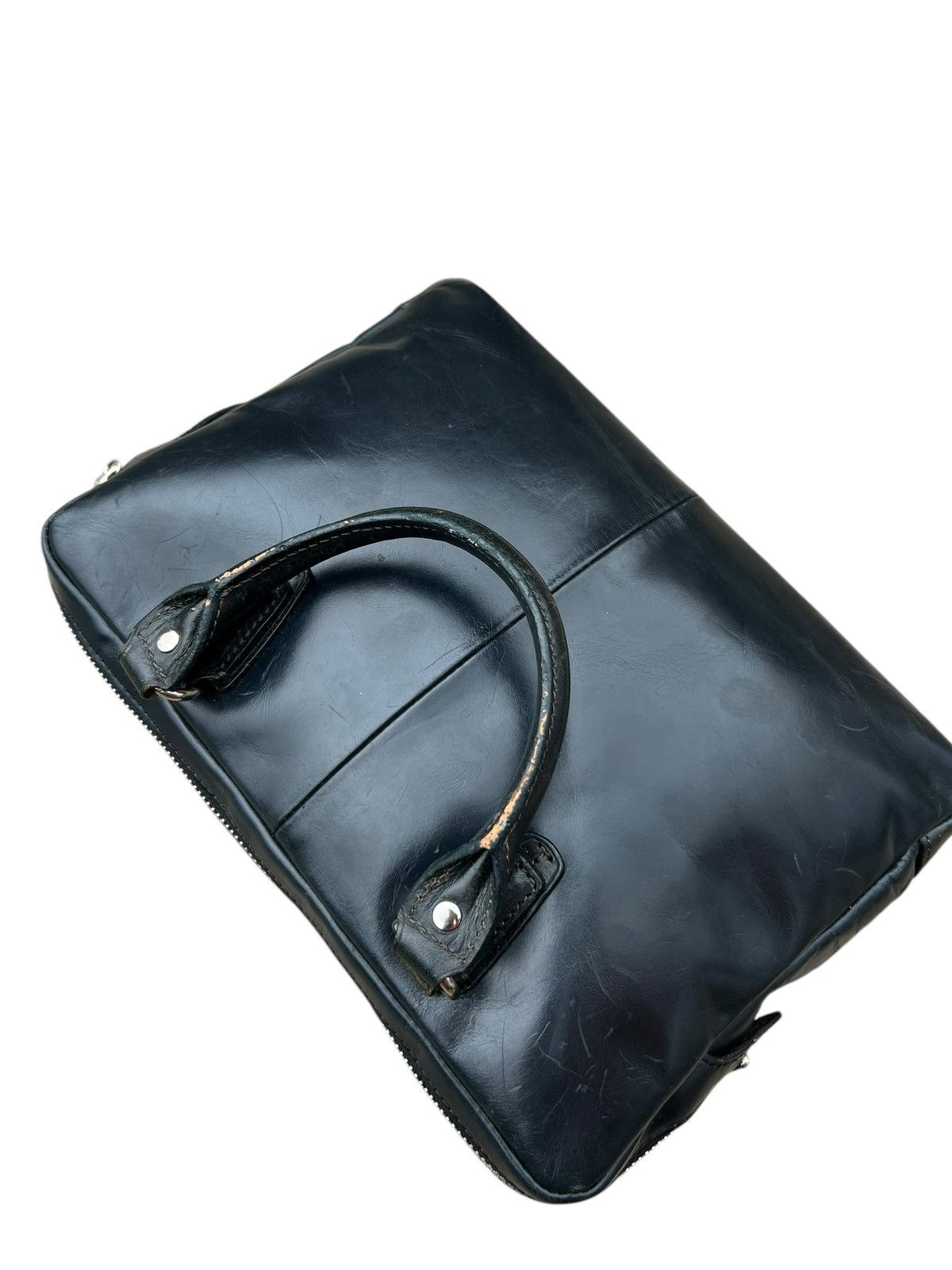Kiefer neu Japan Distress Scratches Patina Leather Mini Bag
