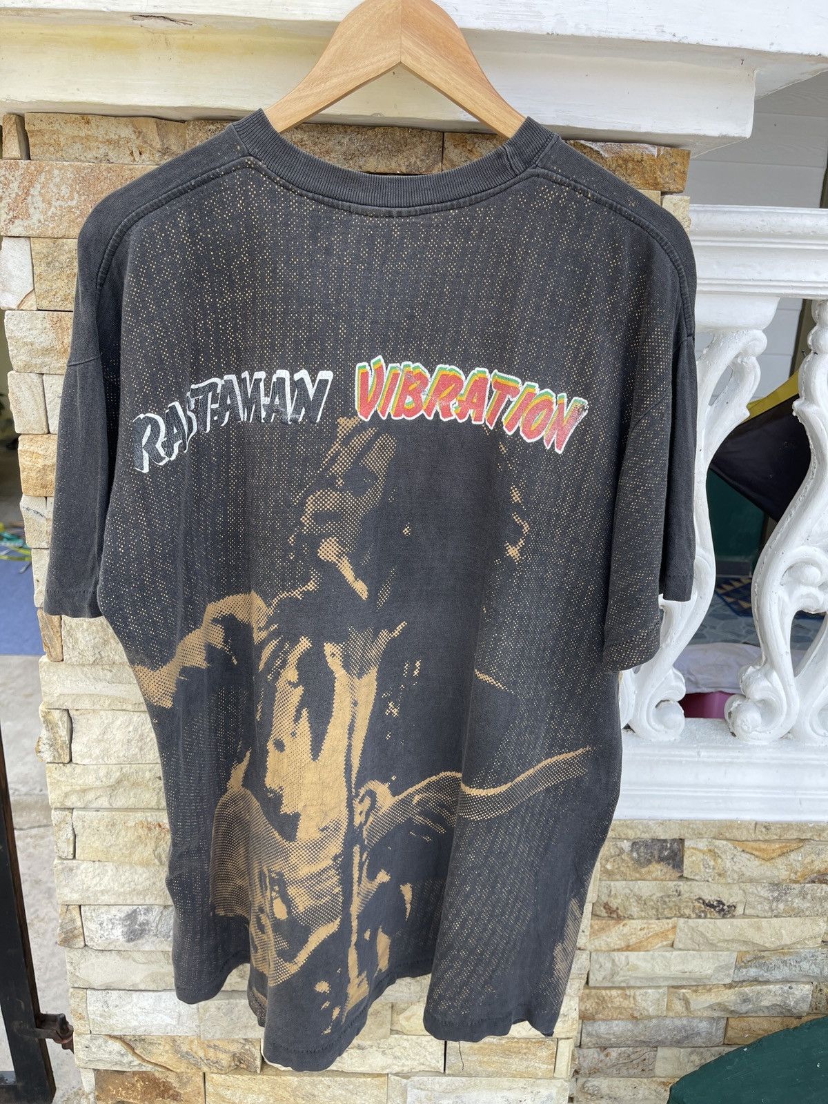 Bob Marley Vtg90s Thrashed🔥BobMarley Rastaman Vibration🔥AOP Faded Tee Size US XL / EU 56 / 4 - 2 Thumbnail
