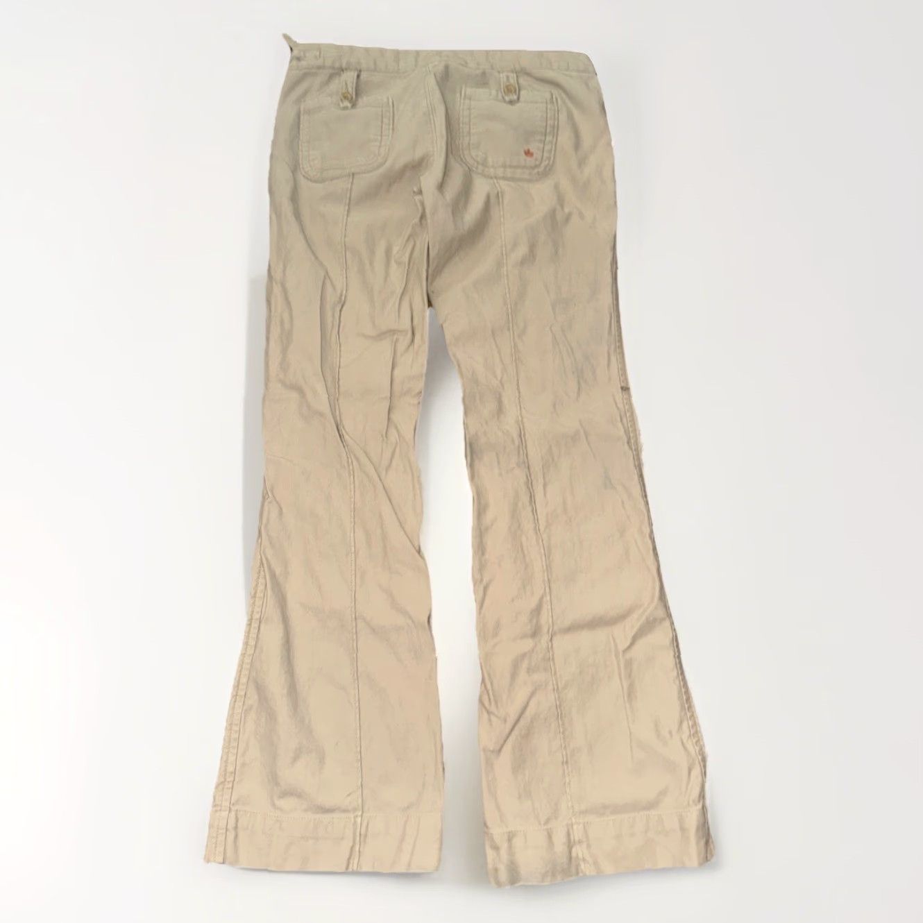 Anthropologie VINTAGE G1 Basic Goods Pants Cropped Tie Drawstring Pockets Cuffed Tan 6 Women Cropped Pants Casual Size 28" / US 6 / IT 42 - 7 Thumbnail