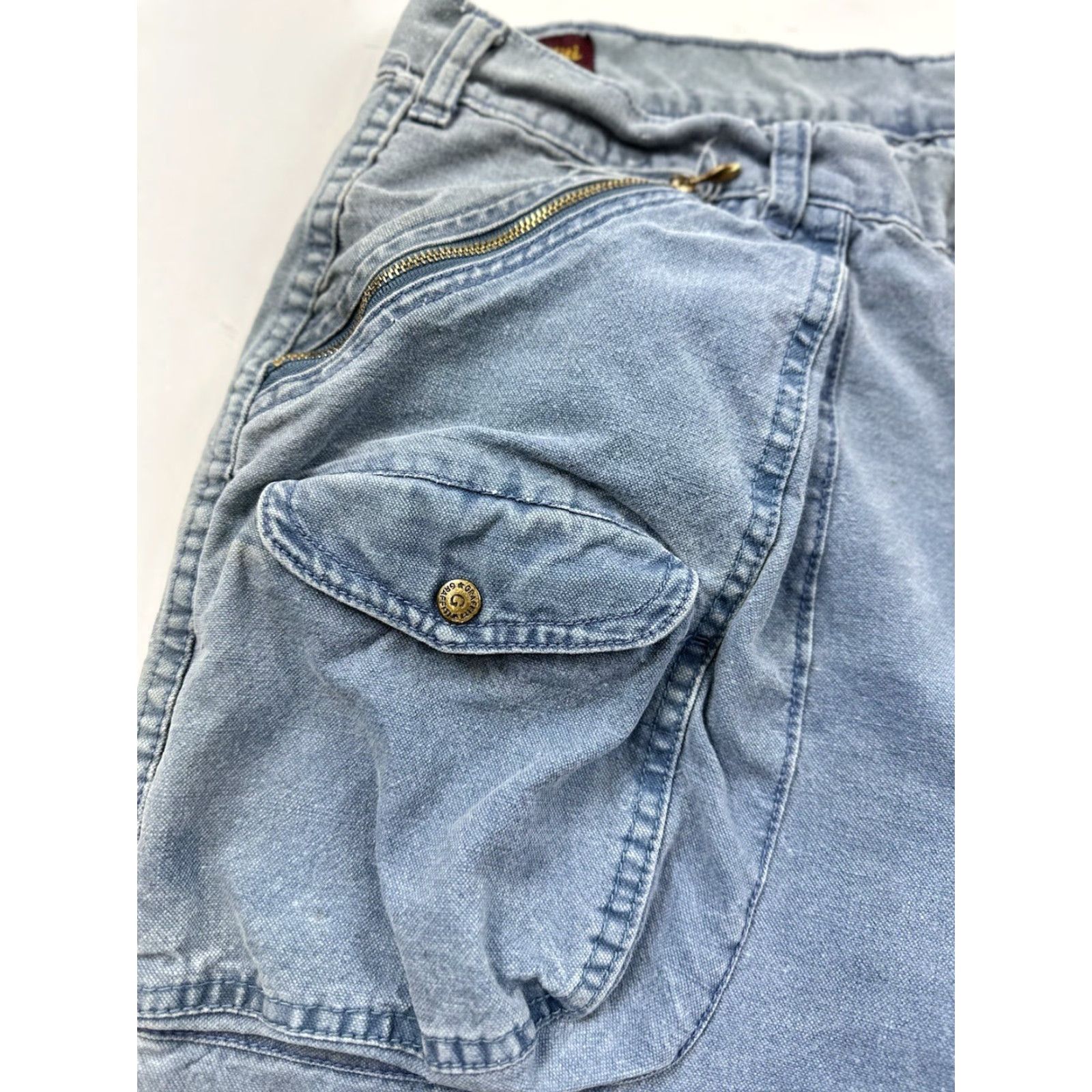 Vintage VINTAGE Graffiti Jeans Men 31x30 Blue Wide-Leg 80s Relaxed Fit 34 Tag HK Mens Size US 31 - 4 Thumbnail