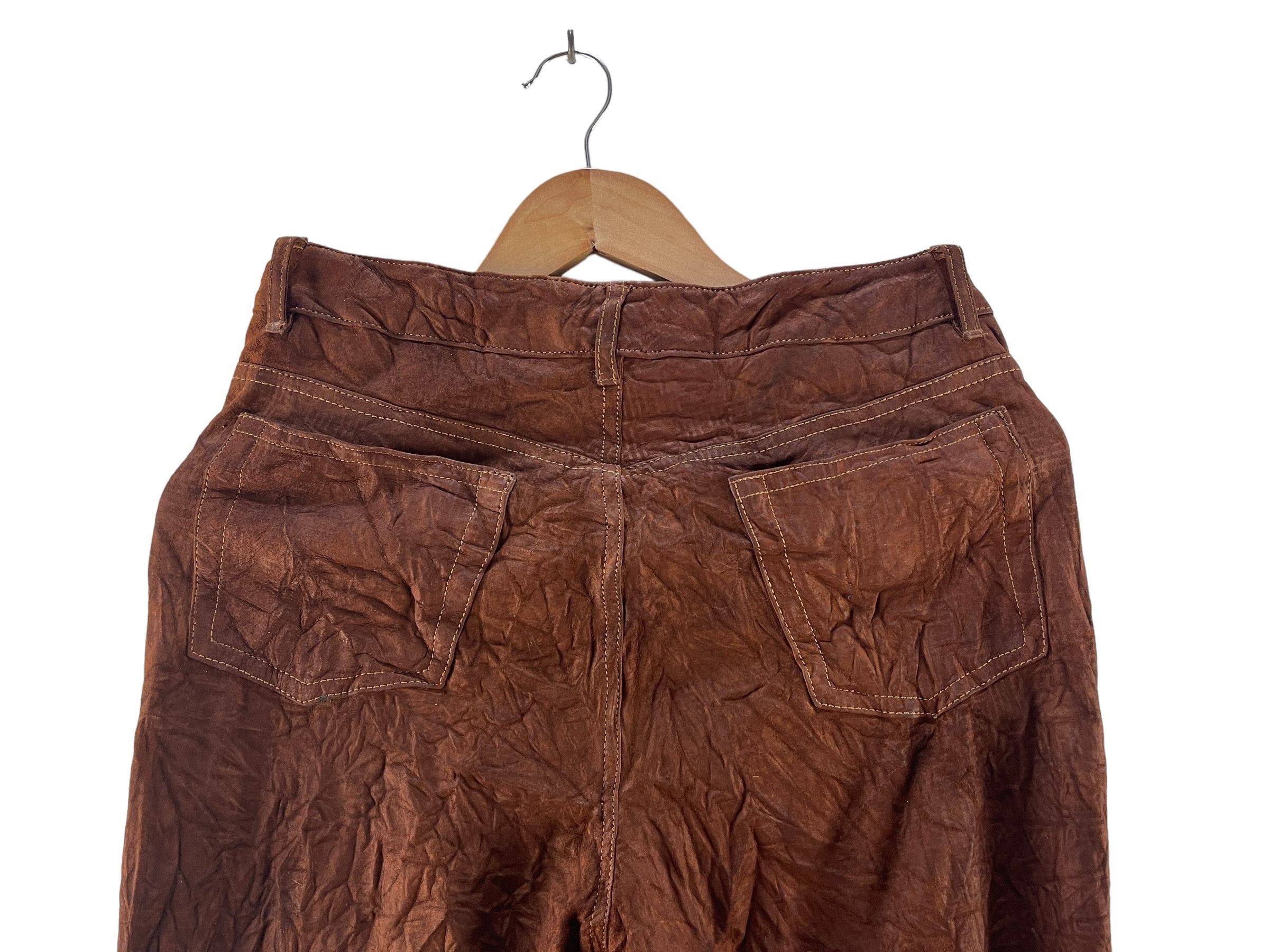 Leather × Polo Ralph Lauren Vintage Polo Ralph Lauren Monogram Goat Suede Trouser Size US 30 / EU 46 - 14 Thumbnail