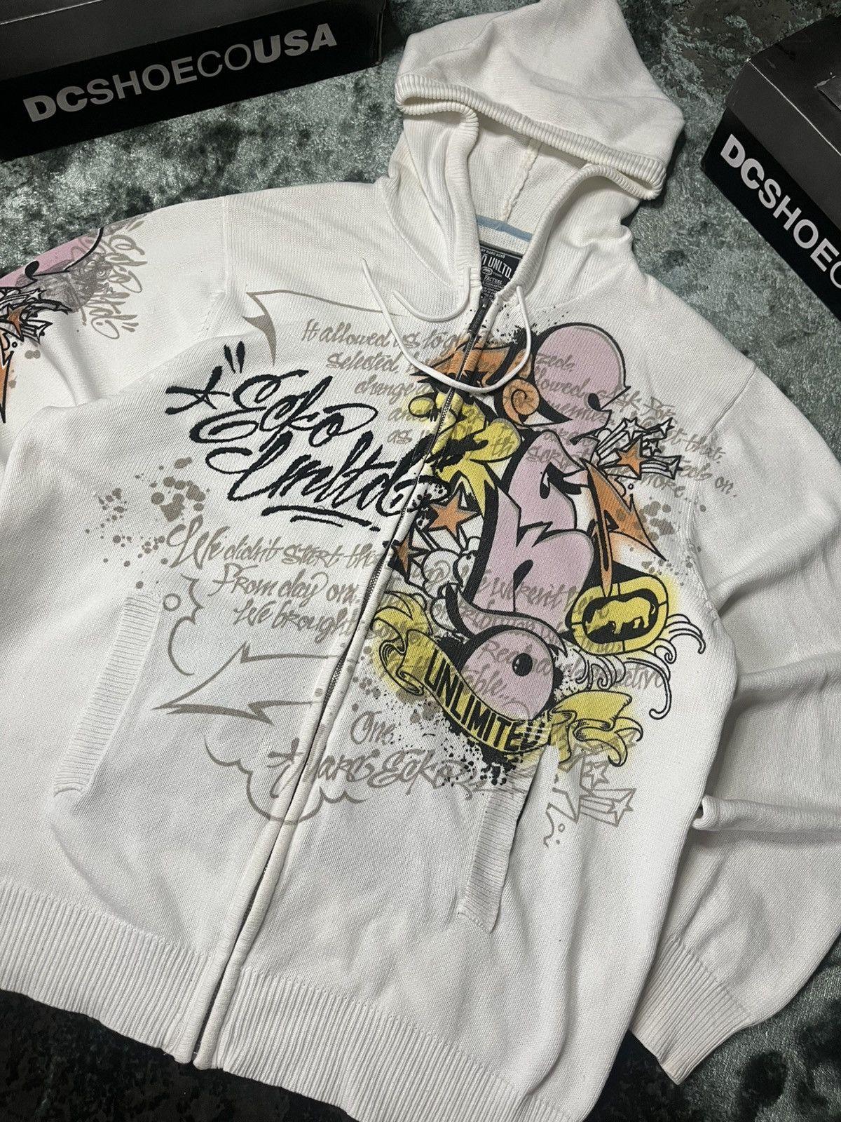 Ecko Unltd. Ecko Unltd. Vintage Zip Hoodie – Graffiti – Size L Size US L / EU 52-54 / 3 - 2 Thumbnail