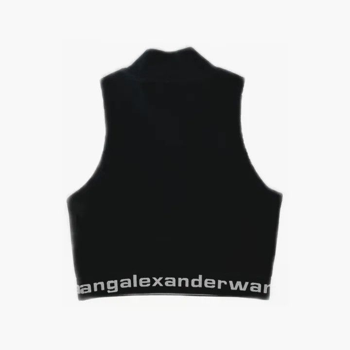 Alexander Wang Alexander Wang Black Corduroy Crop Tank Top - Size S / US 4 / IT 40 - 3 Thumbnail