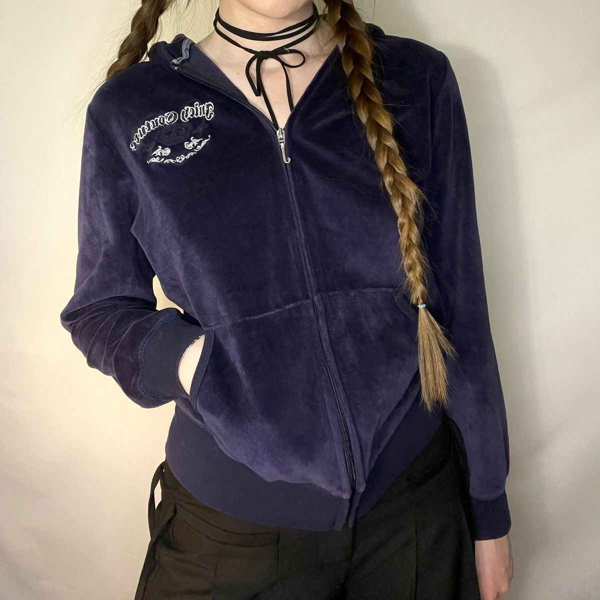 Juicy Couture vintage zipper jacket juicy couture Size L / US 10 / IT 46 - 2 Thumbnail