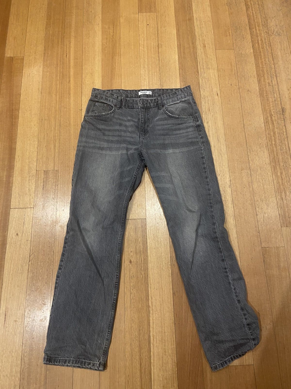 Pull & Bear Baggy Grey Pull&Bear Jeans Size US 37 - 1 Thumbnail