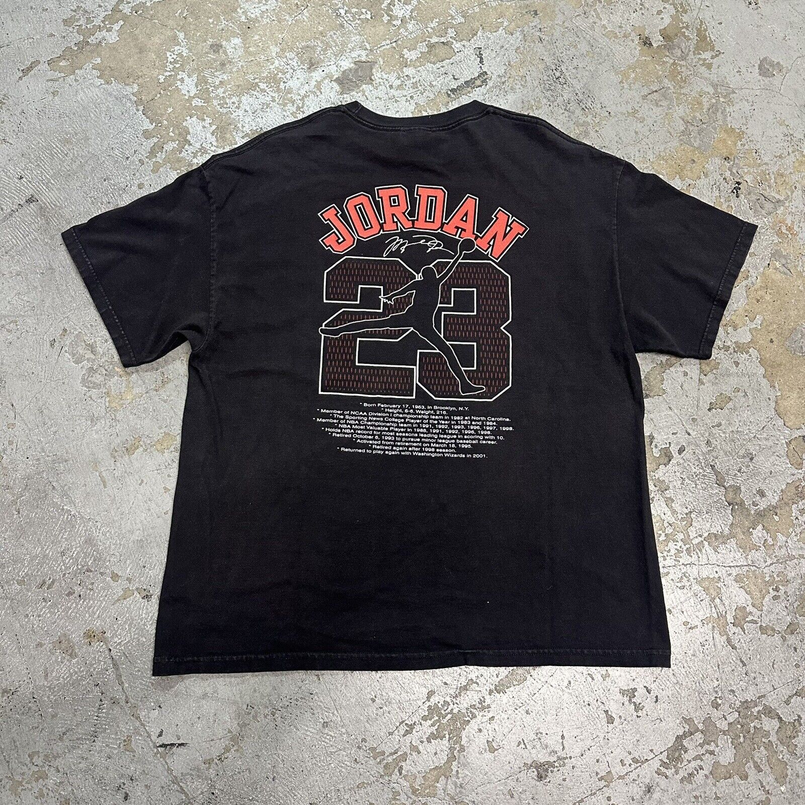 Jordan Brand × NBA × Vintage Vintage 2001 Michael Jordan Wizards Chicago Bulls T-Shirt Size US XL / EU 56 / 4 - 4 Thumbnail