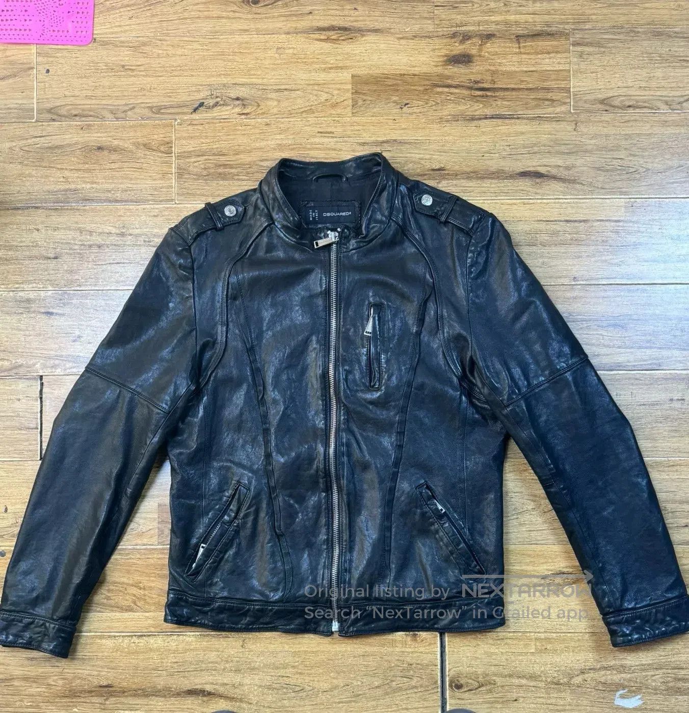 Dsquared2 Dsquared2 Men's Leather Jacket 2XL. Size US XXL / EU 58 / 5 - 1 Thumbnail