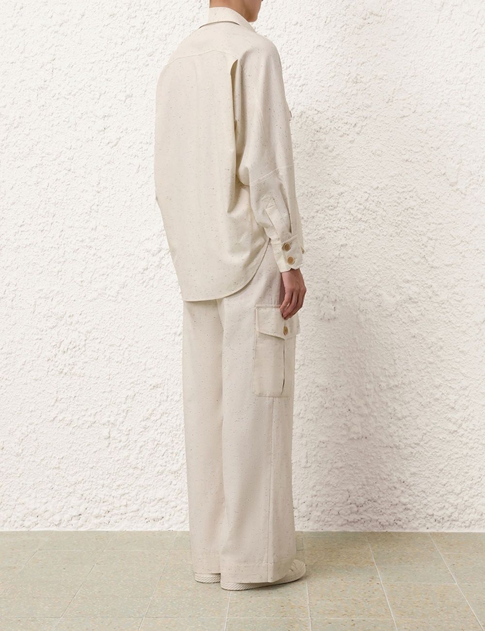 Zimmermann oc11z0825 Illustration Utility Pant in Ivory Size 28" / US 6 / IT 42 - 4 Thumbnail
