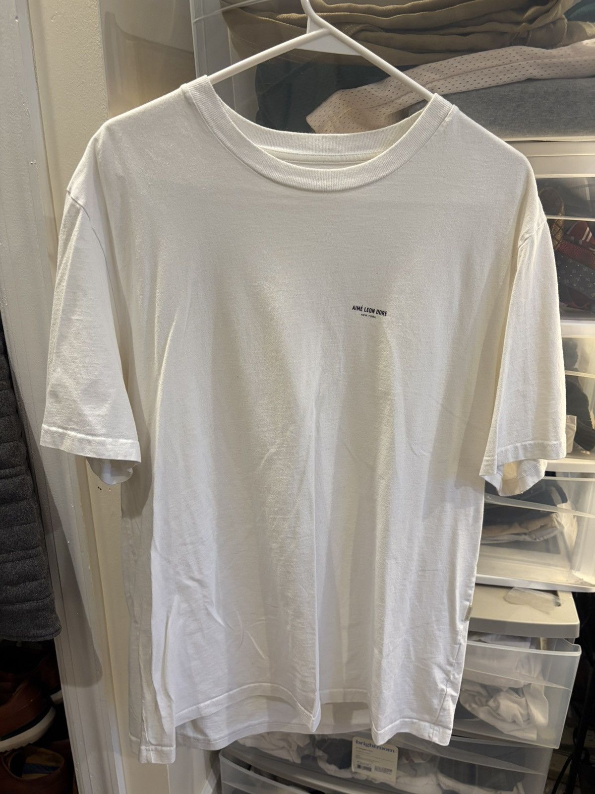 Aime Leon Dore Aime Leon Dore Basic White T with Basketball design Size US L / EU 52-54 / 3 - 1 Thumbnail