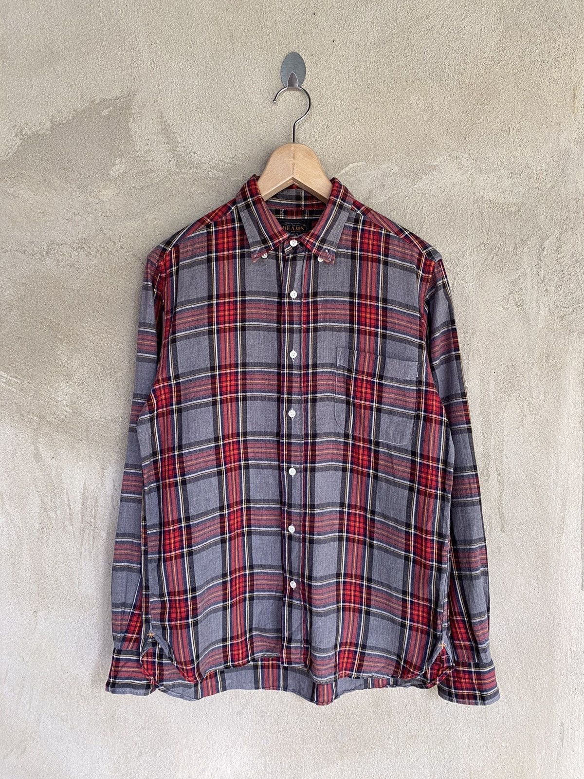 Beams Plus Japanese Brand Beams Plaid Tartan Flannel Shirt Size US S / EU 44-46 / 1 - 2 Thumbnail