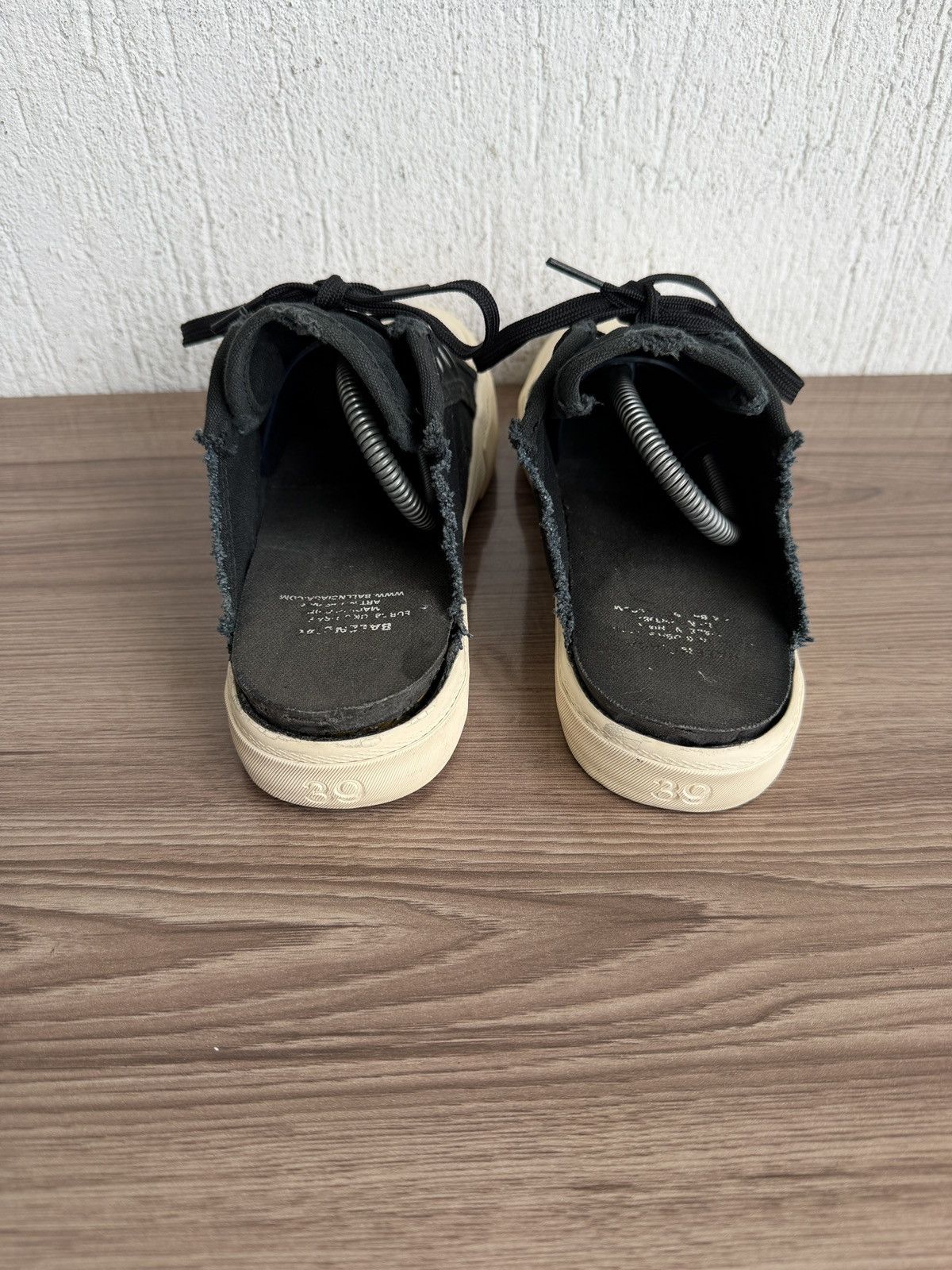 Balenciaga distress paris slip on mules Size US 6.5 / EU 39-40 - 11 Thumbnail